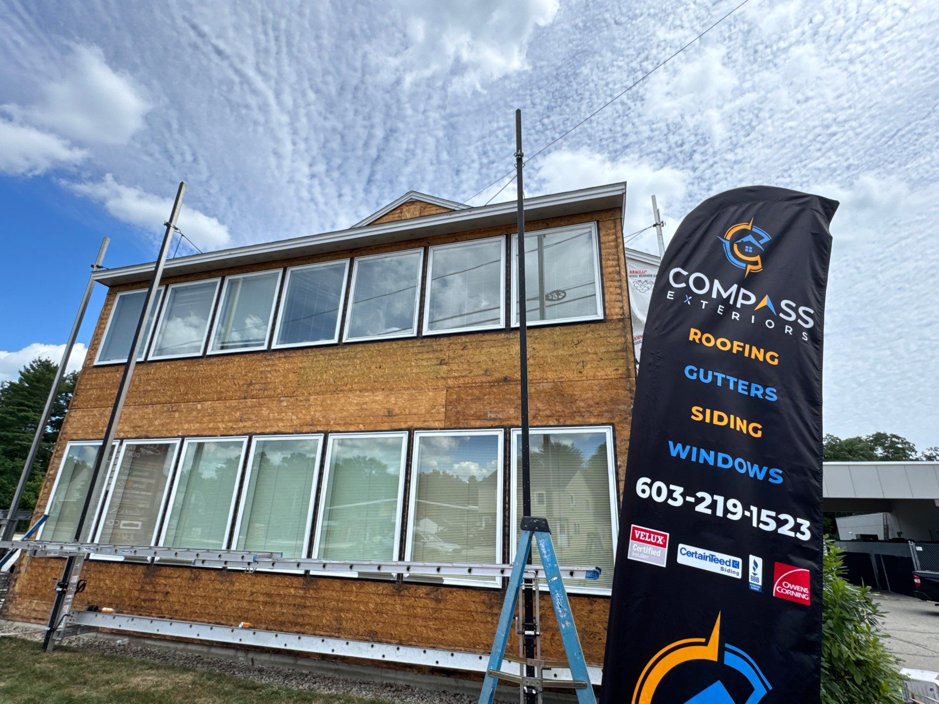 Commercial Siding Replacement on Lafayette Road in Hampton, NH | CertainTeed Vinyl Siding & Exterior Renovation by Compass exteriors