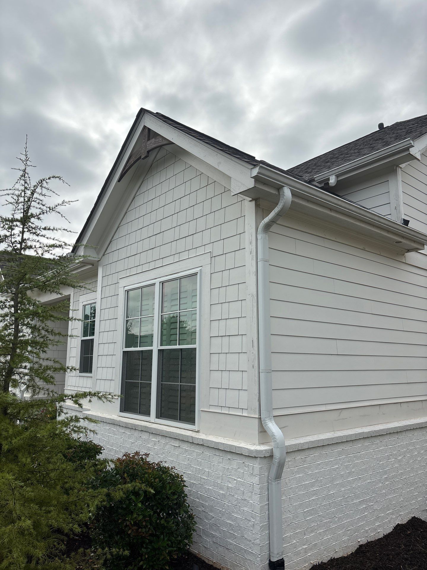 Exterior Painting & 6-Inch Gutter Installation in Cumming, GA by Five Star Painting