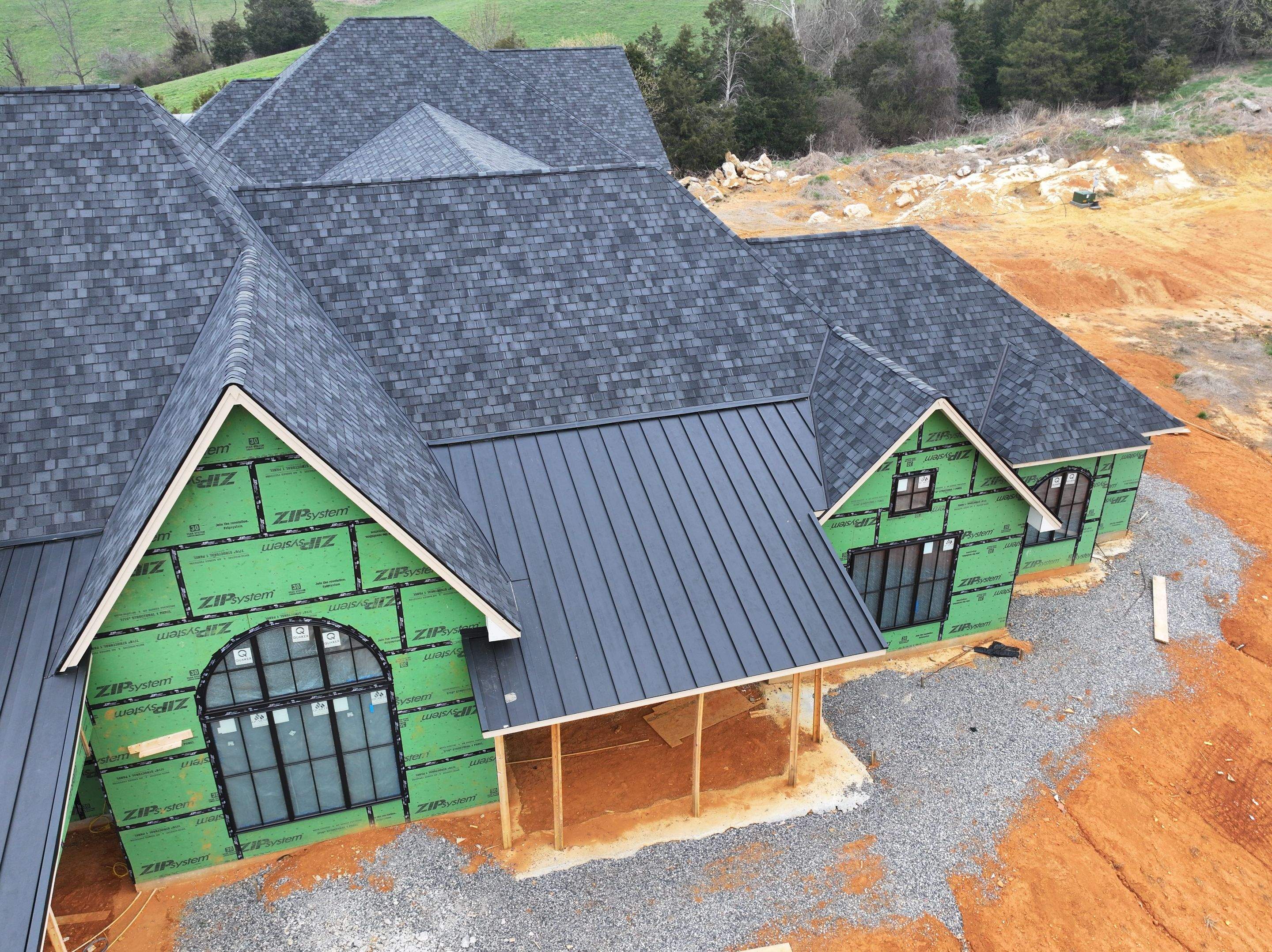 Lake Road New Construction - Belmont by Omnia Roofing