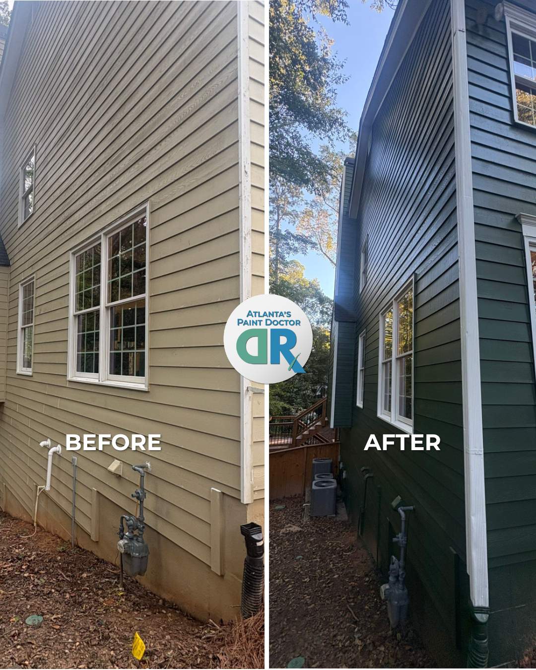 From Faded Beige to Bright Green by Atlanta's Paint Doctor