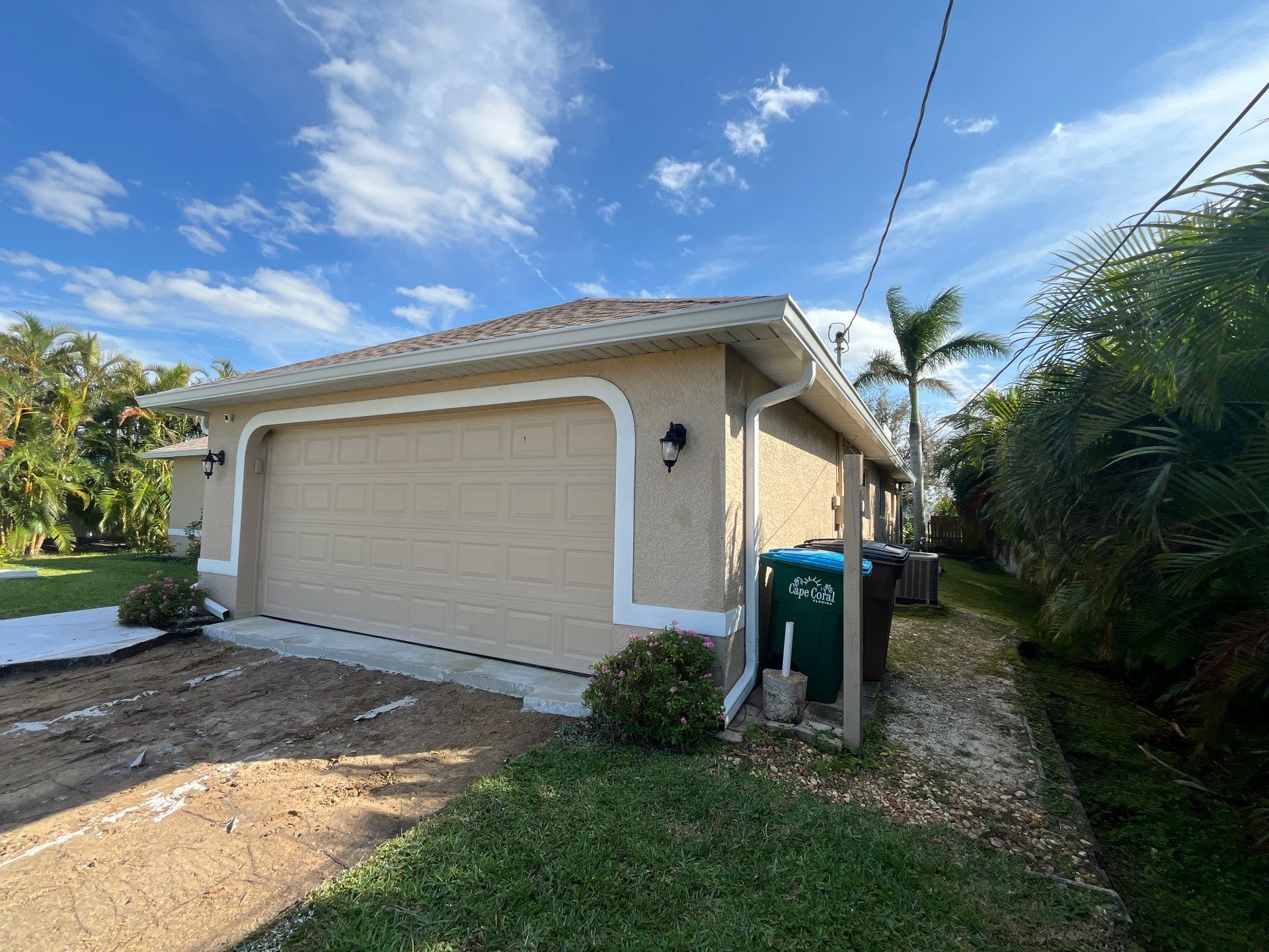 Downspout Extensions for Cape Coral Homes  by Gutter Professors
