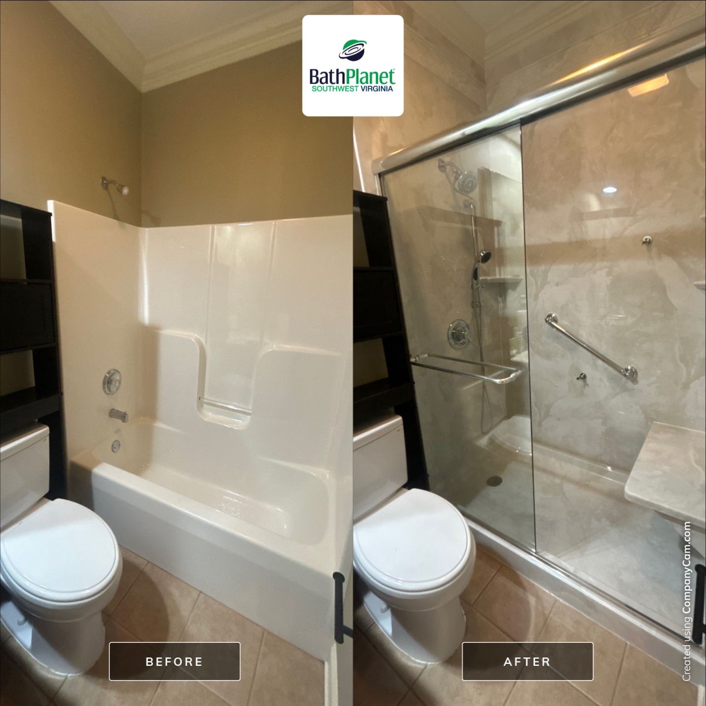 Tub to Shower by BathPlanet SW Virginia