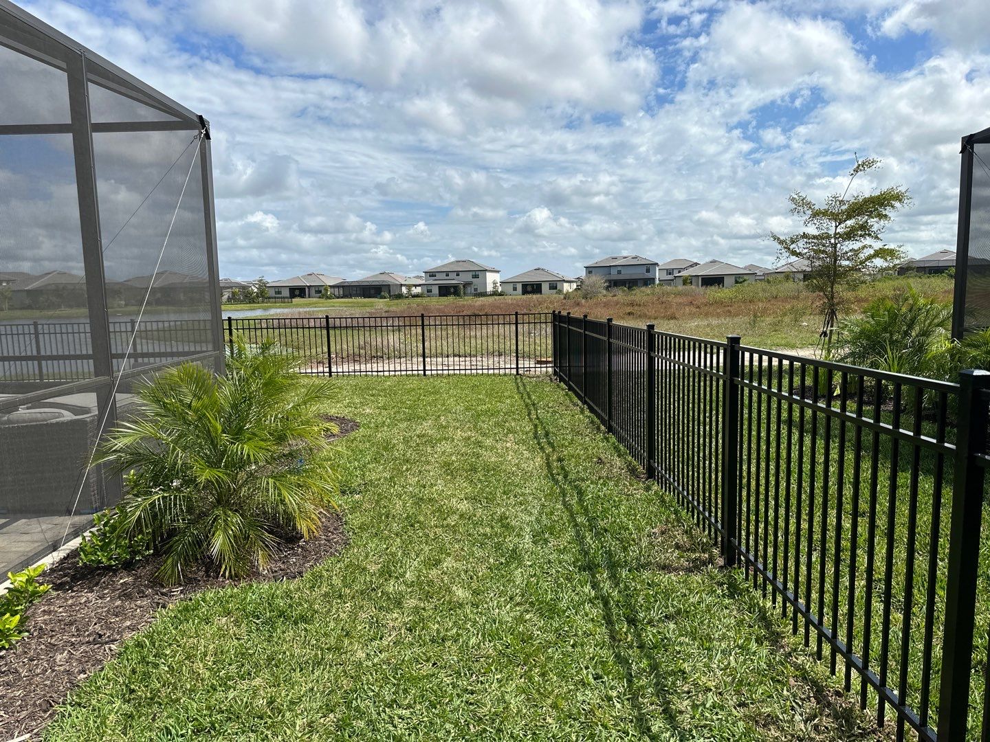 Aluminum Fence Installation using Black 3 Rail Aluminum Fence by Asap fence and gates, LLC