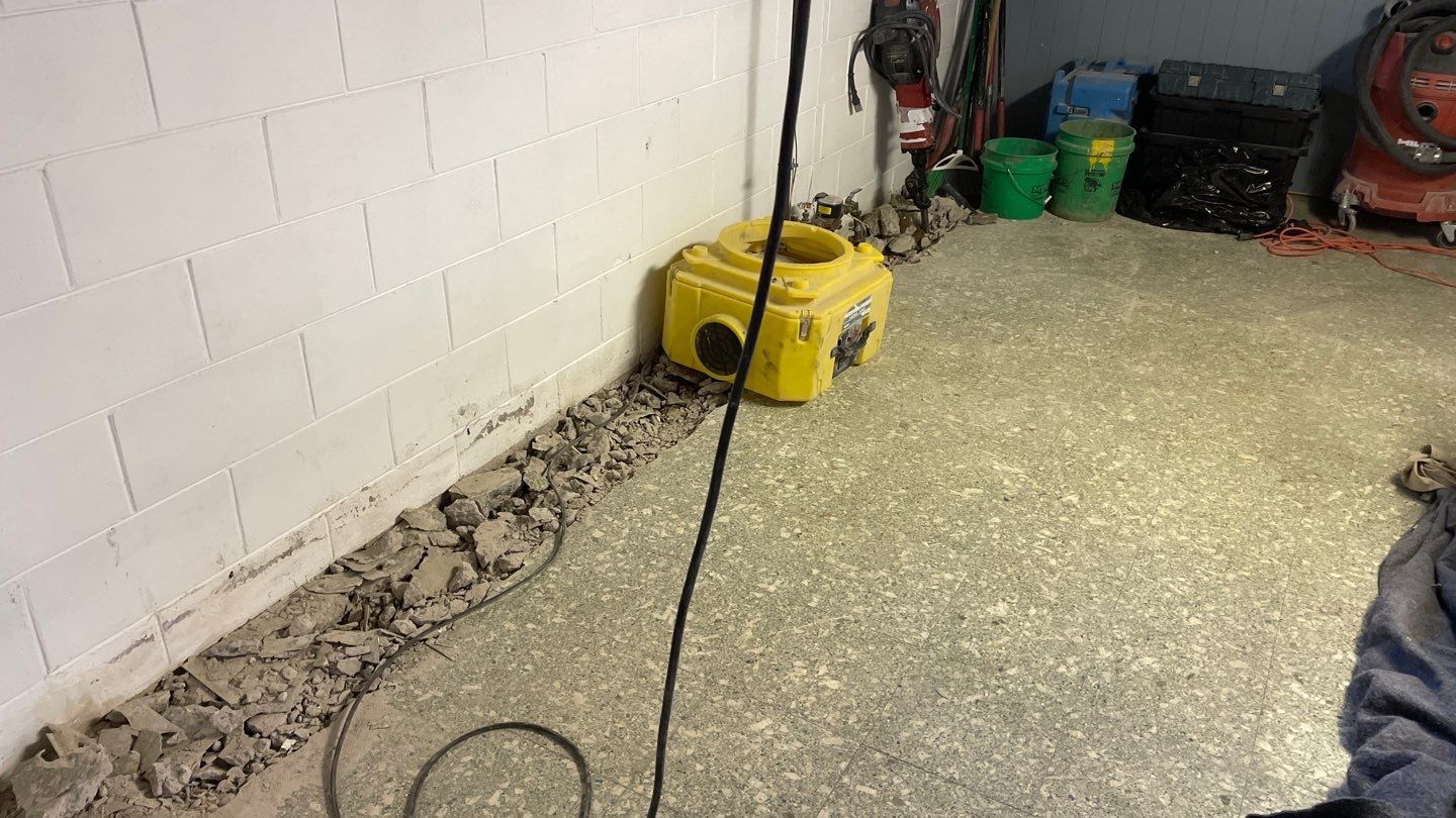 Drain Tile in Roseville for Carston by Waterproofing Northeast