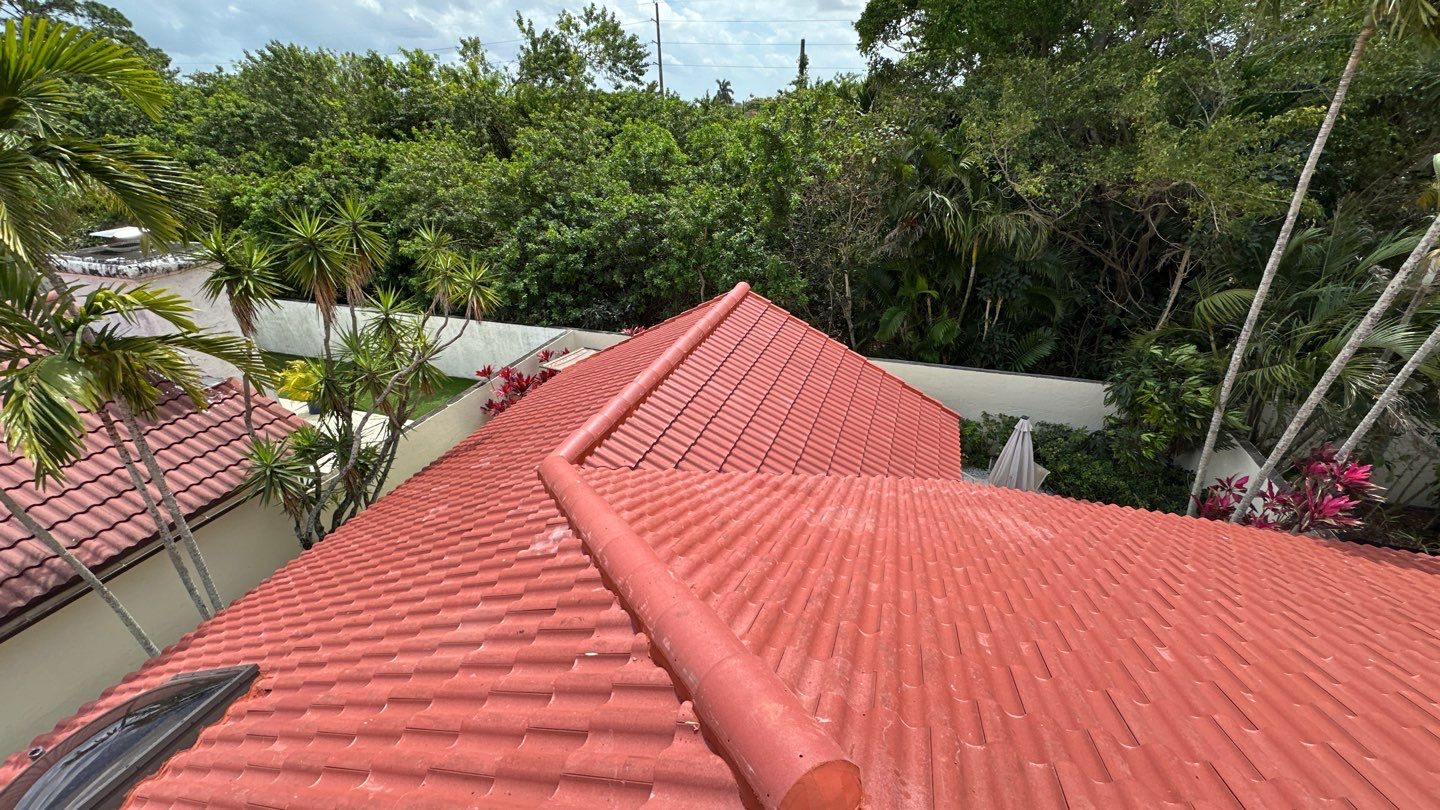 Residential Tile Re-Roof and TPO Flat Roof Installation in Boca Raton by AJF ROOFING INC