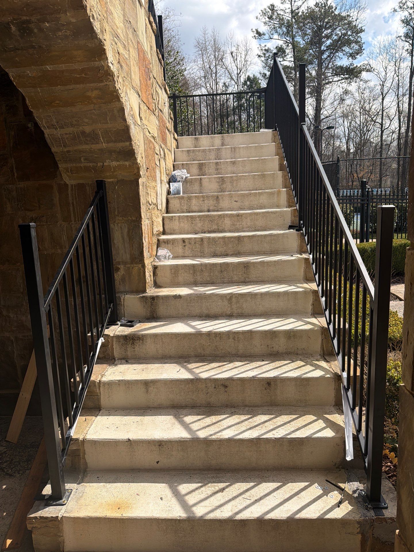Alpharetta, GA Trex Deck Floor Resurface, Steel Railing Install, and Metal Roof Replacement by Nelson Exteriors 