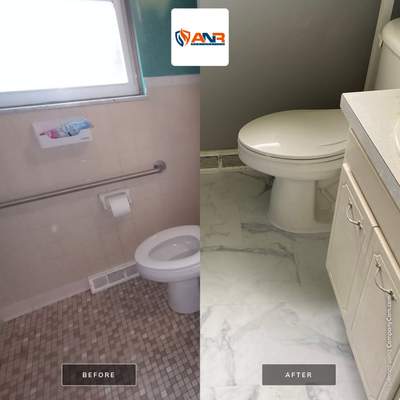 Water Damage in from upstairs sewage backup. 