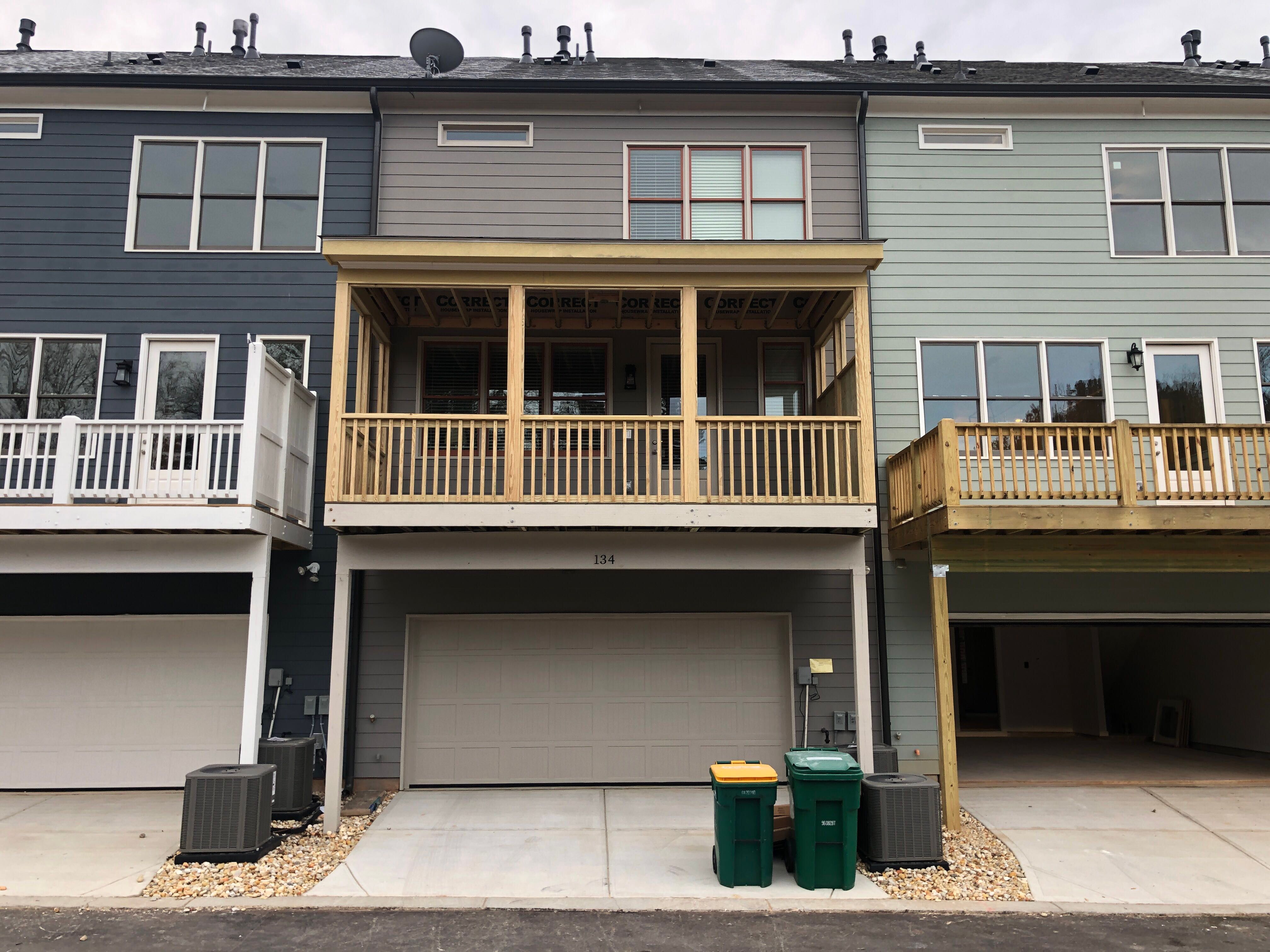 Second-Story Screened-In Porch Construction for Woodstock Townhome by Swift Home Renovations