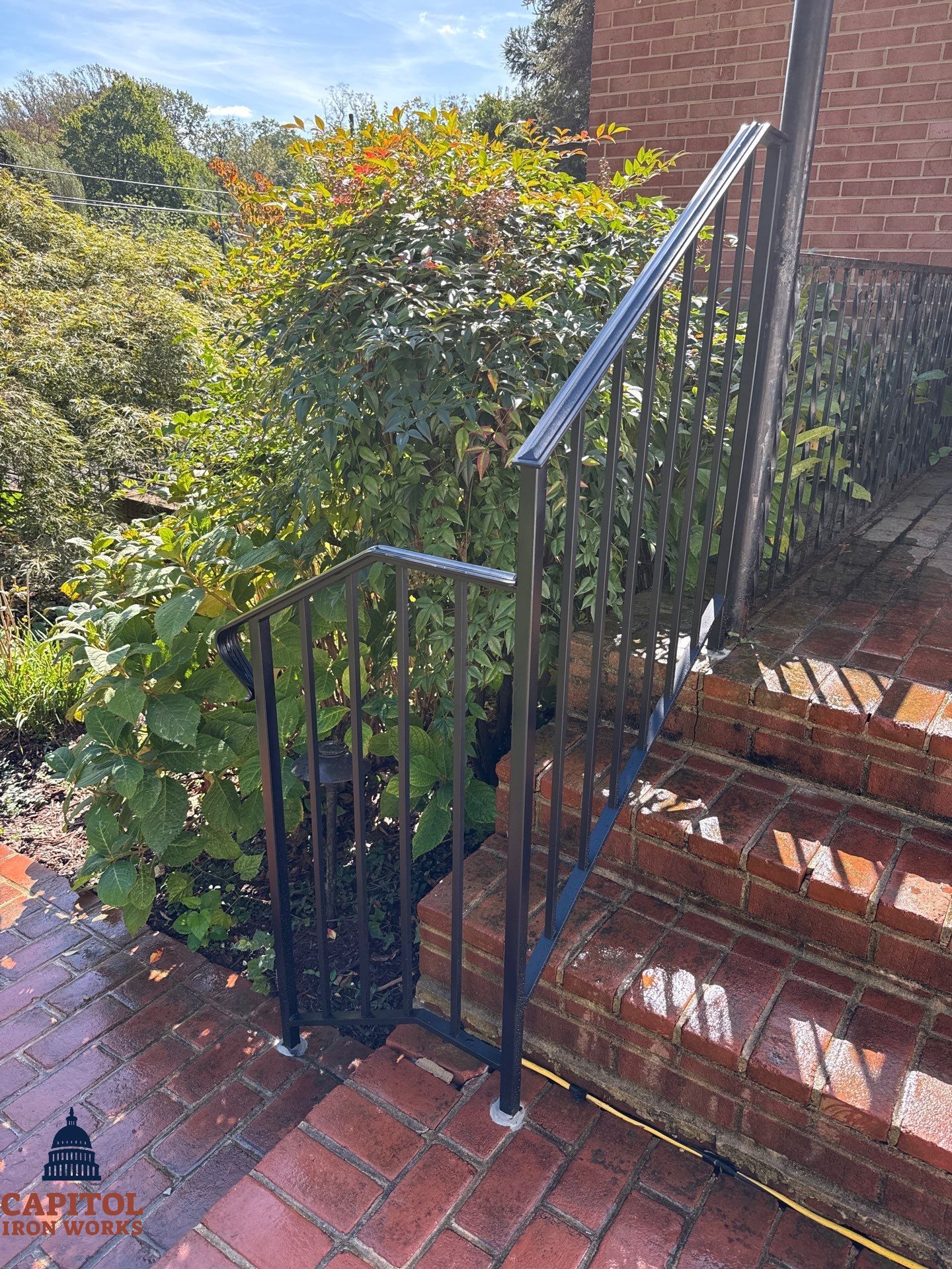 Traditional Iron Stair Railing Extension - Falls Church, VA by Capitol Iron Works