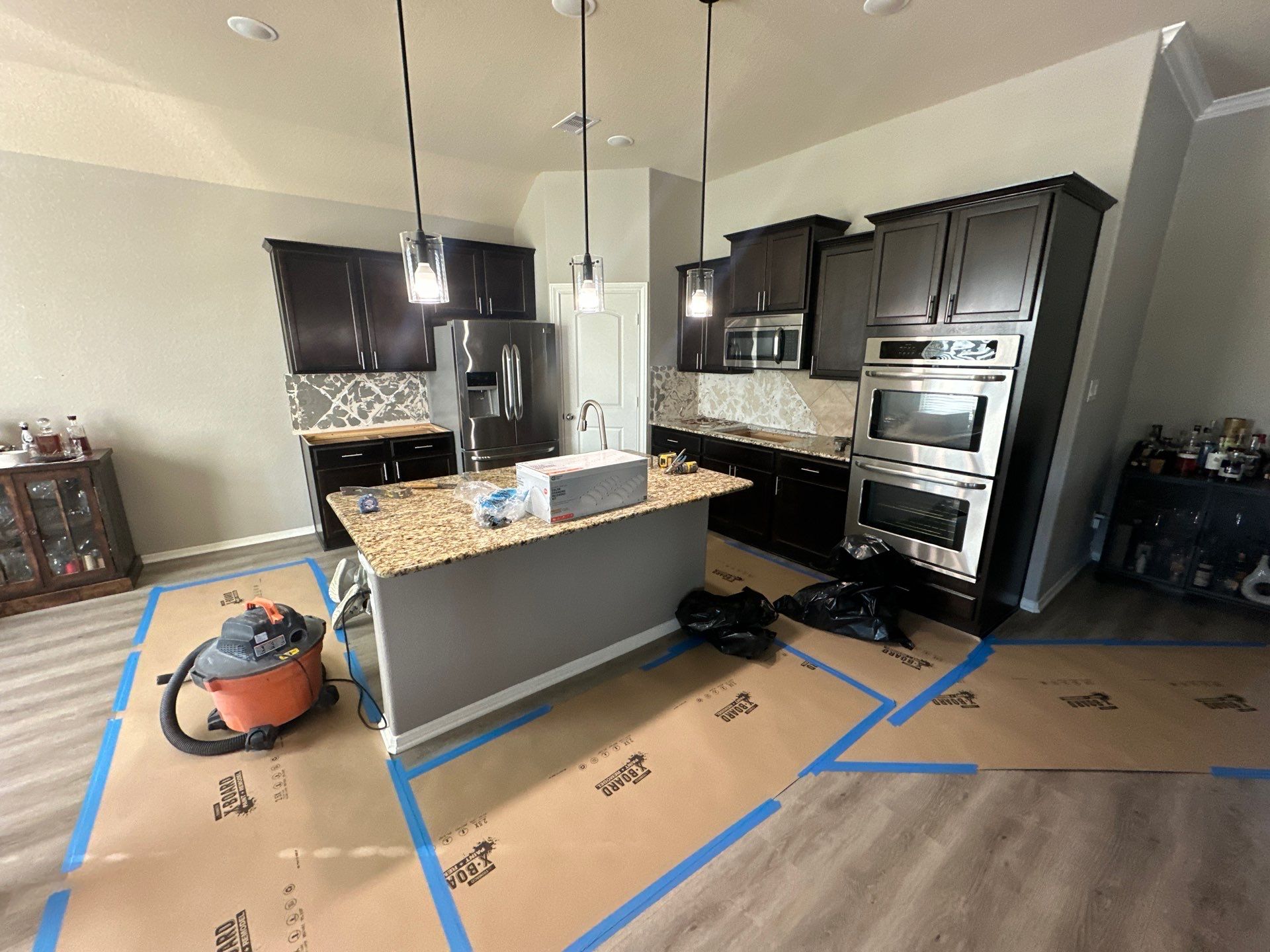 Kitchen Remodel and Outdoor Fireplace in Tomball, TX by SophAlx LLC