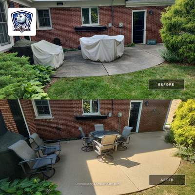 Concrete Patio & Walkway Pressure Washing