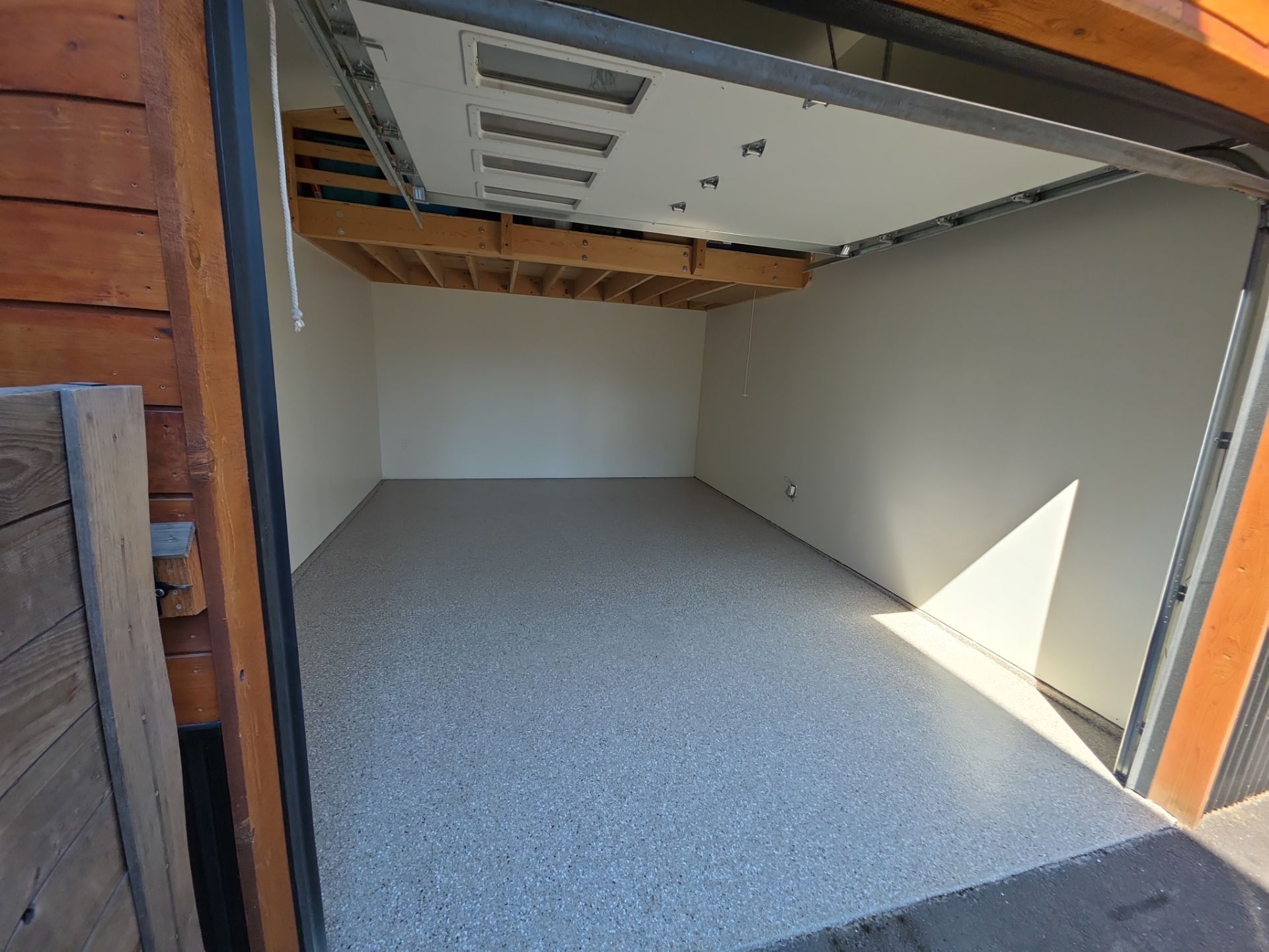 Garage Transformation using Claystone Hybrid by Croc Coatings, LLC