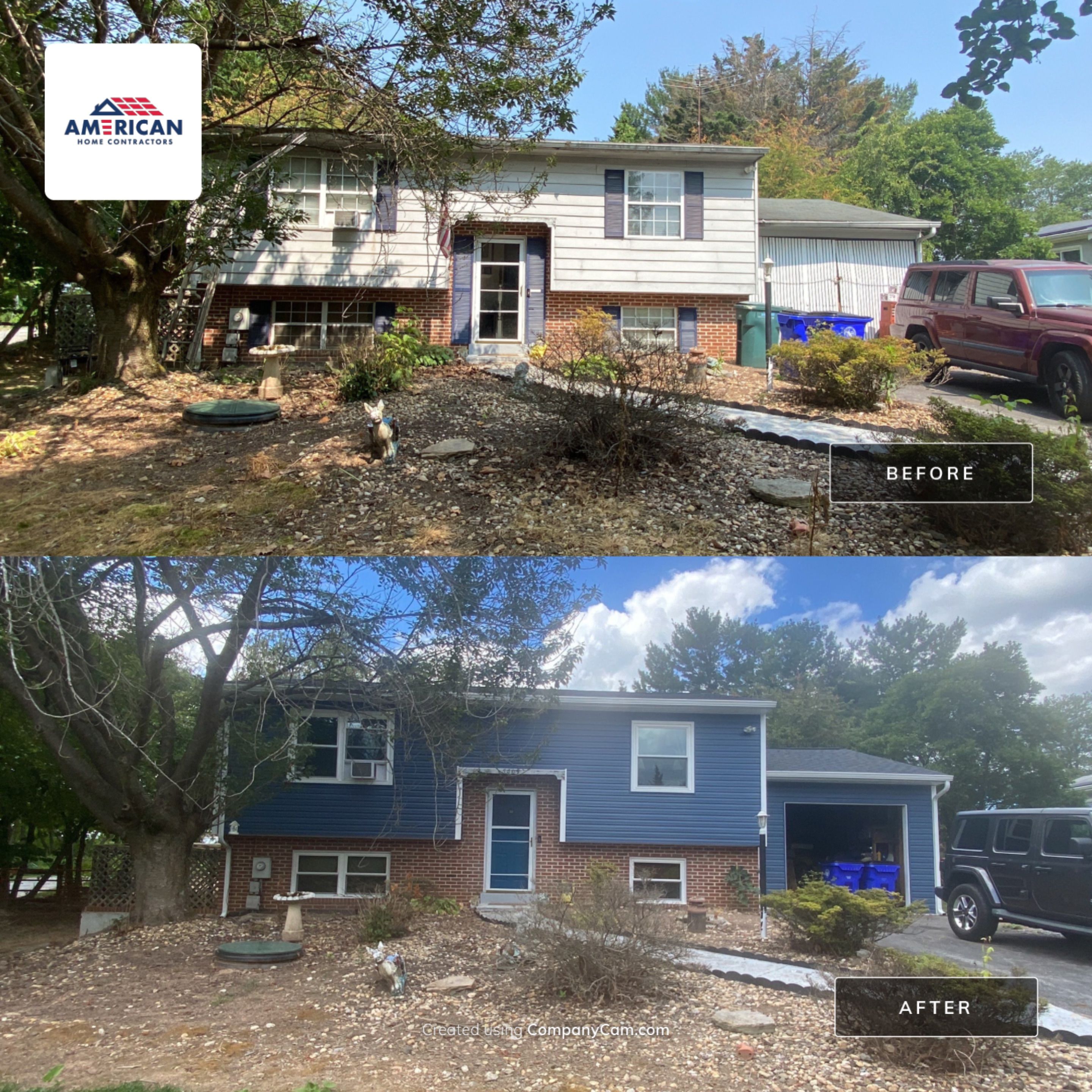 Mastic Siding Replacement by American Home Contractors