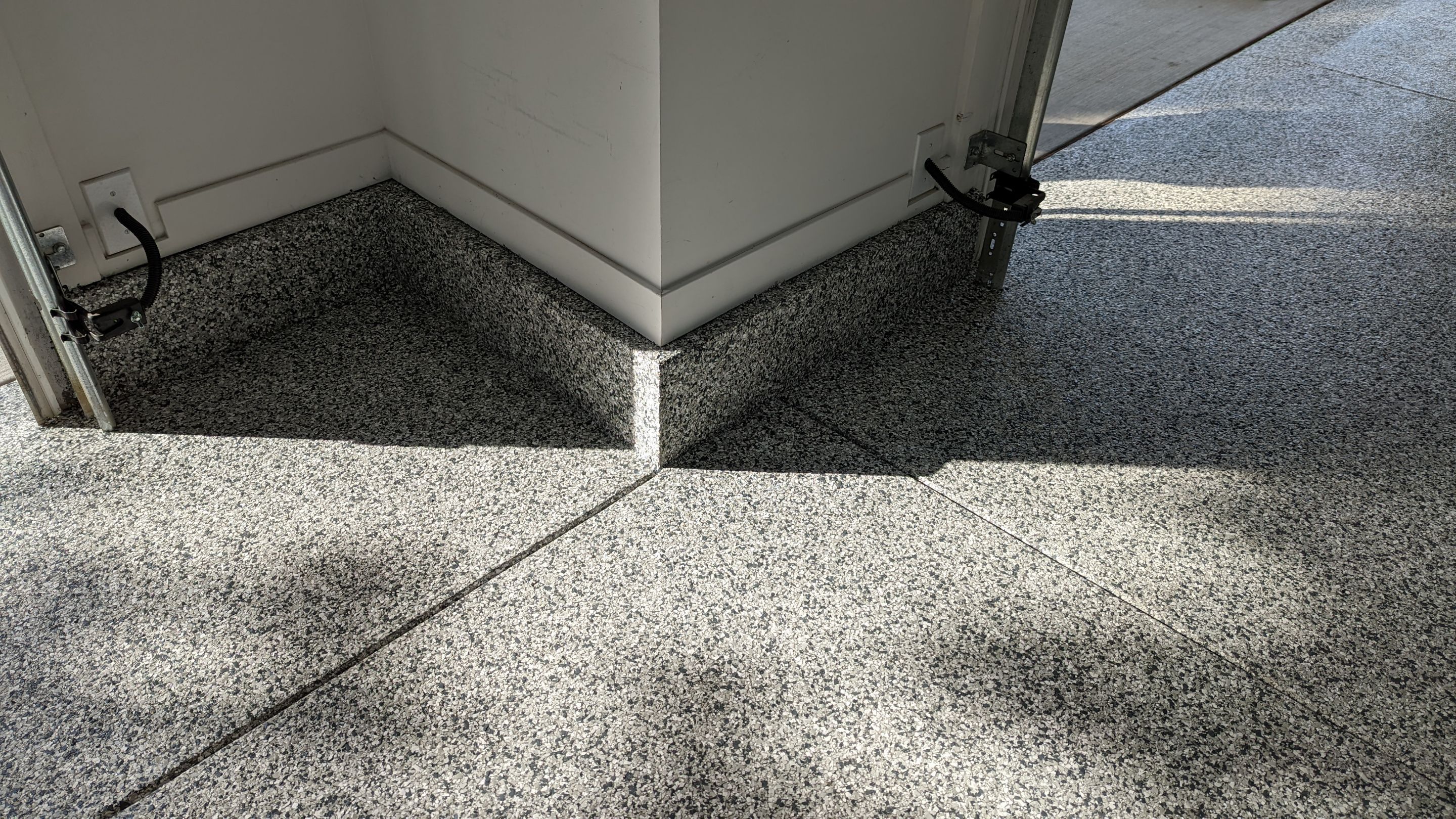 Garage Transformation using Slate Stone by Croc Coatings, LLC