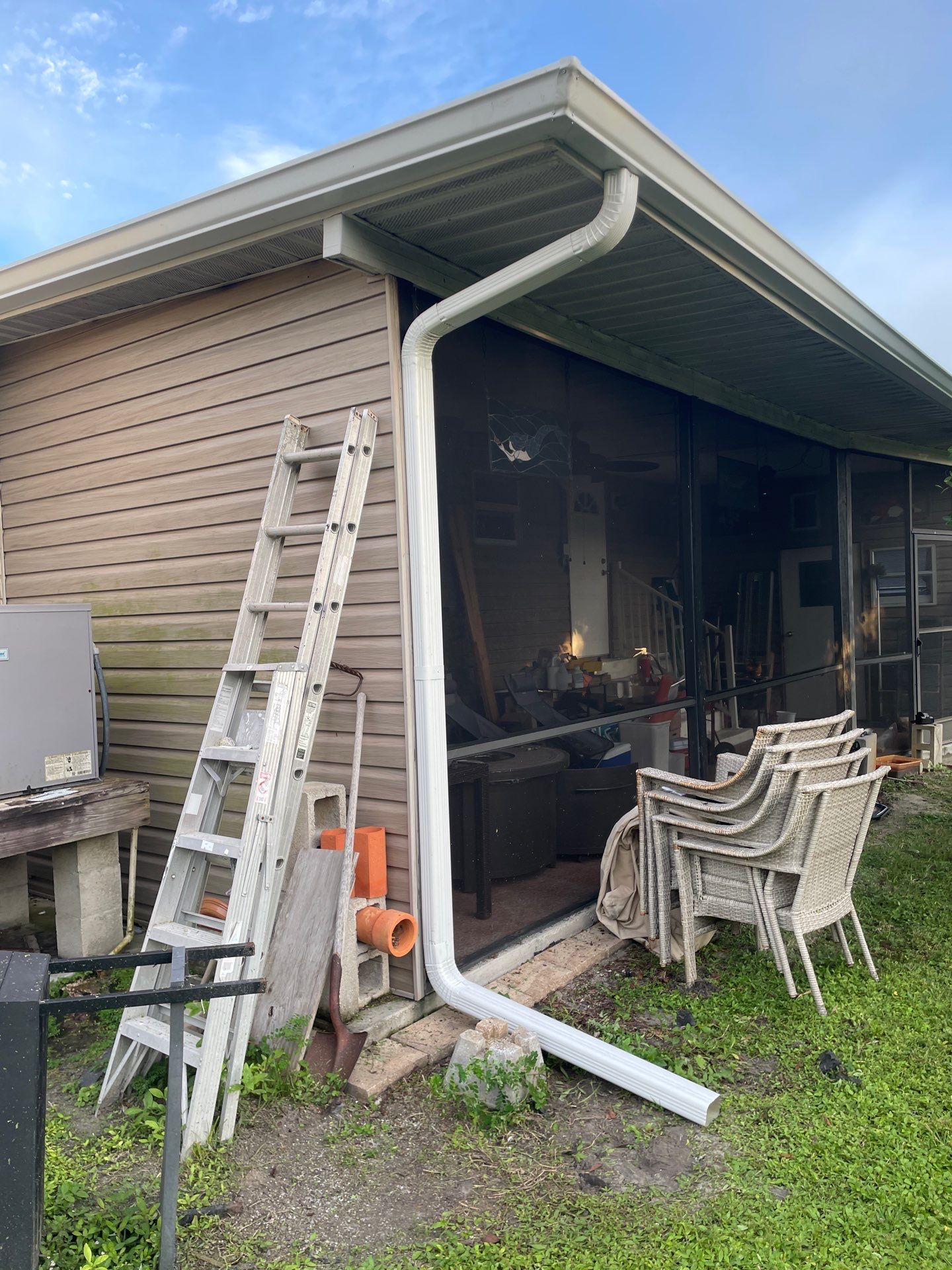 Custom 7-Inch Aluminum Gutters in Fort Myers FL by Gutter Professors
