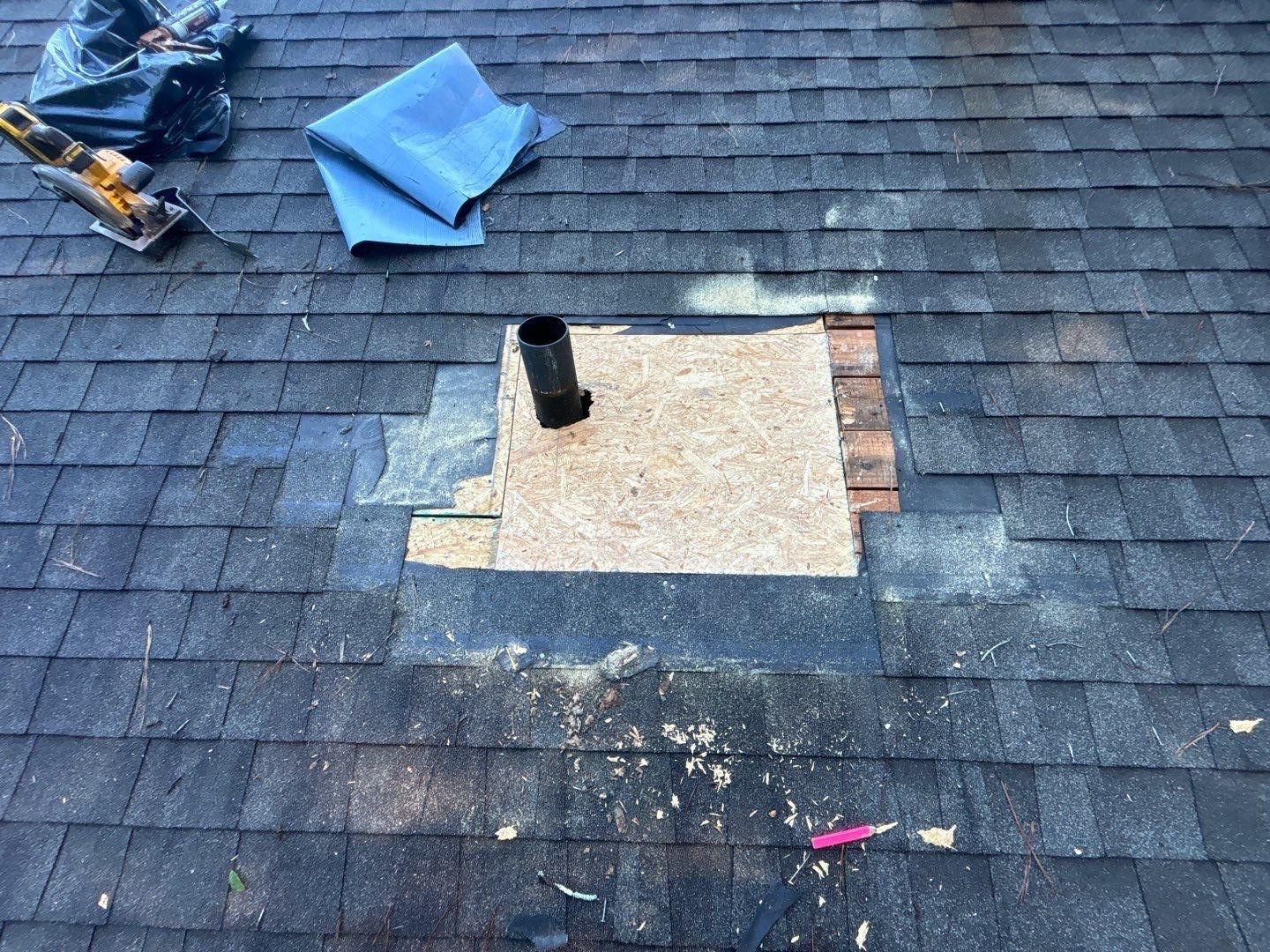 Roof repair and ceiling repair by Deerfield Roofing LLC