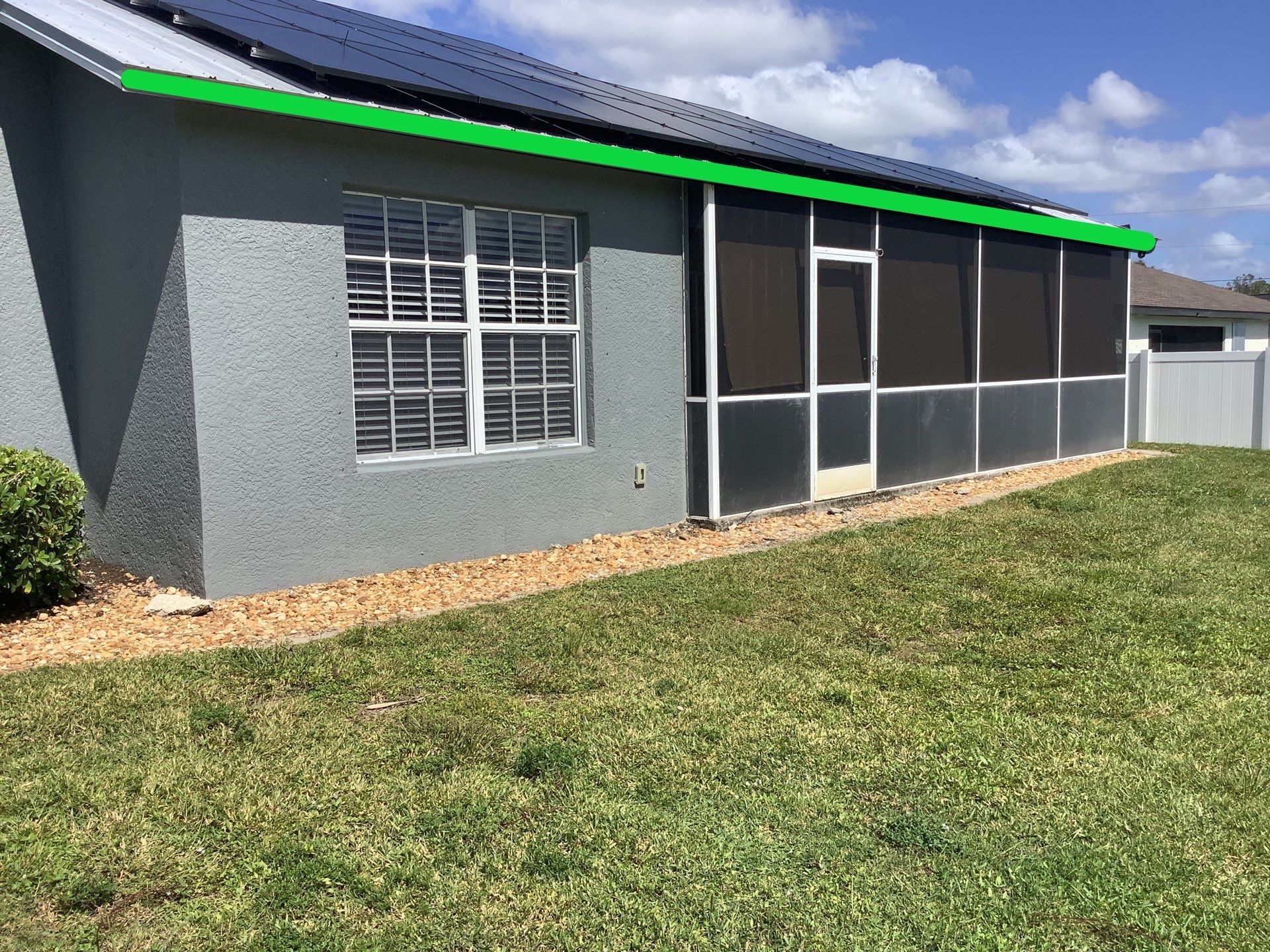 White 6 inch Seamless Gutters in Cape Coral FL by Gutter Professors