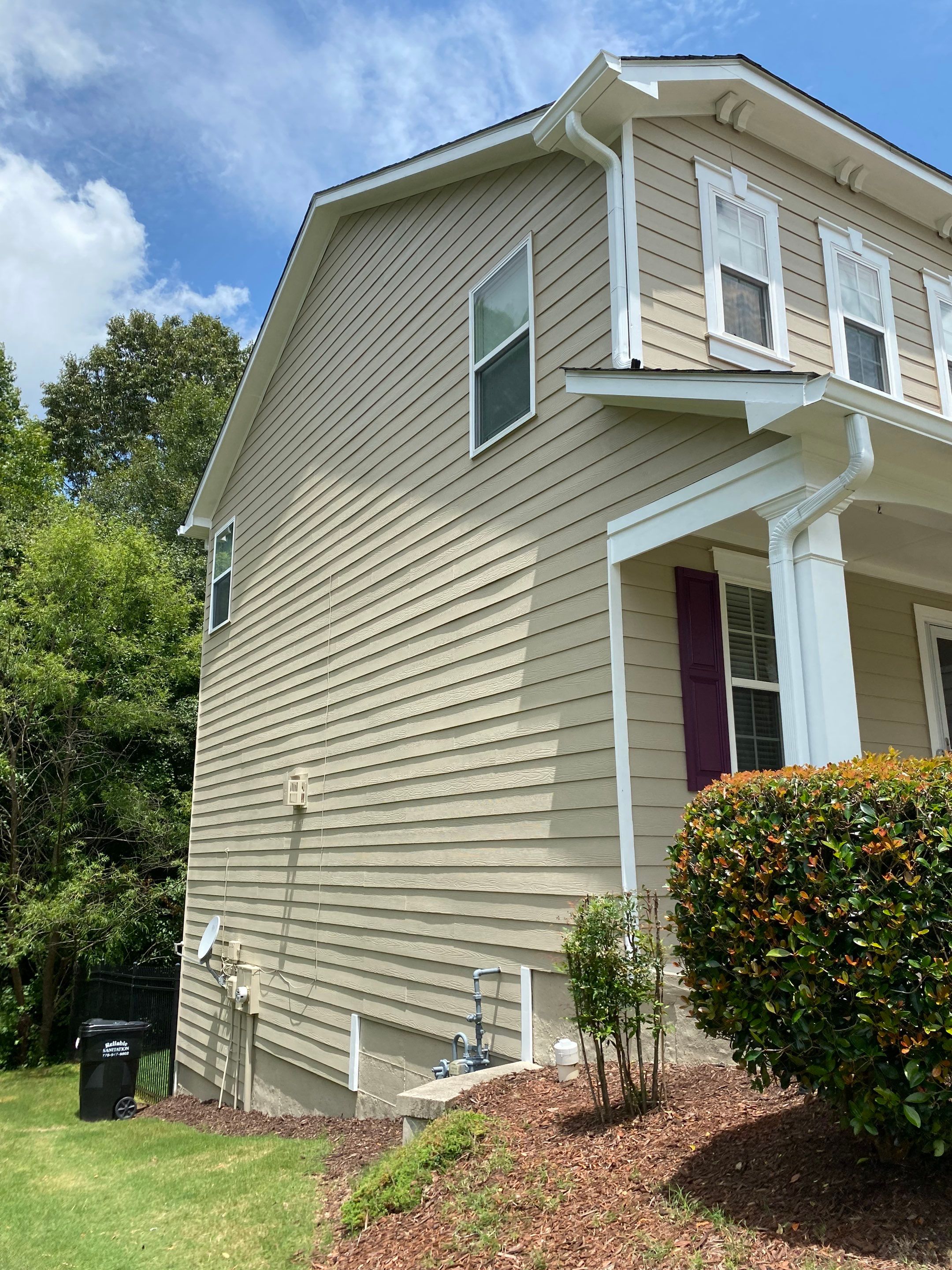 Two-Story Residential Exterior Painting and Shutter Refresh in Atlanta by Swift Home Renovations