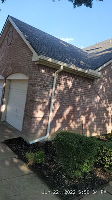 Insurance Claim Roof and Gutters using Owens Corning Oakridge Driftwood