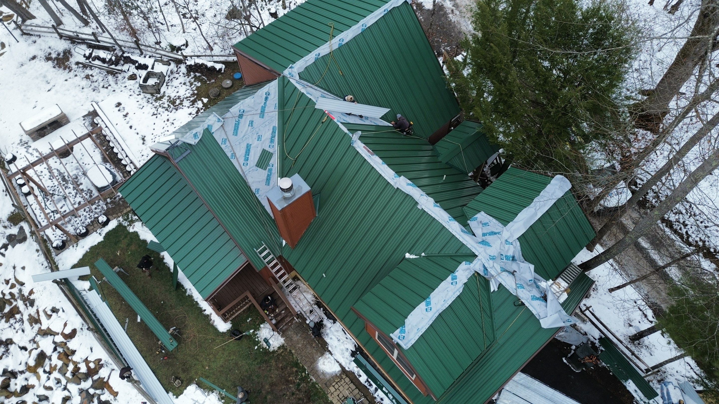 Residential Roofing Installation using Standing Seam Metal - 4766 by Rainstoppers Roofing
