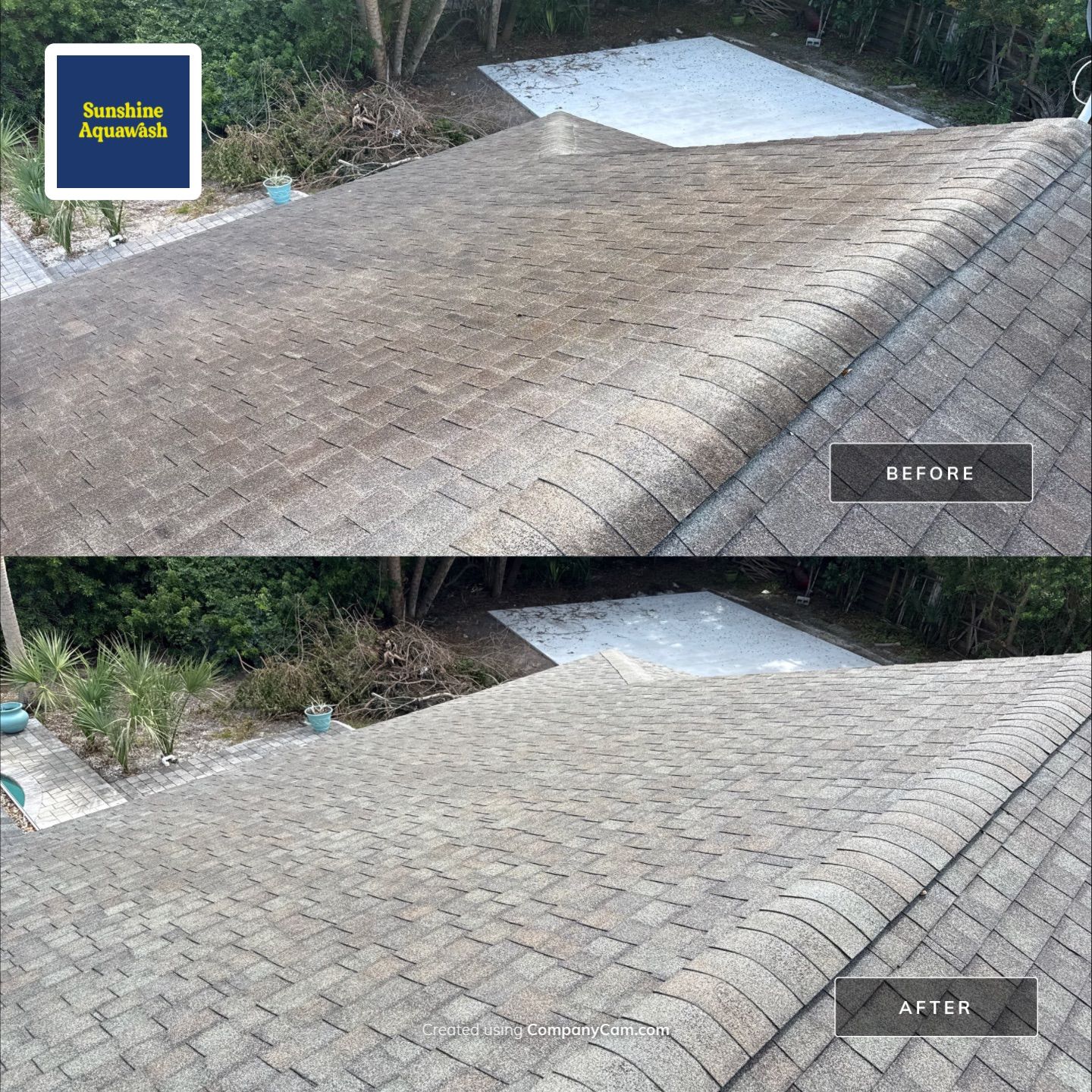 Complete Roof, Pool Deck, and Driveway Cleaning in Catalina Community, Bradenton, FL by Sunshine AquaWash