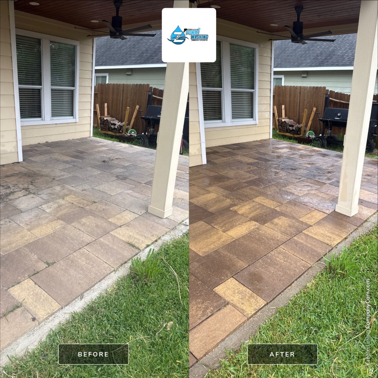 Complete Exterior House Wash and Concrete Cleaning in Fresno by Zeal Power Washing