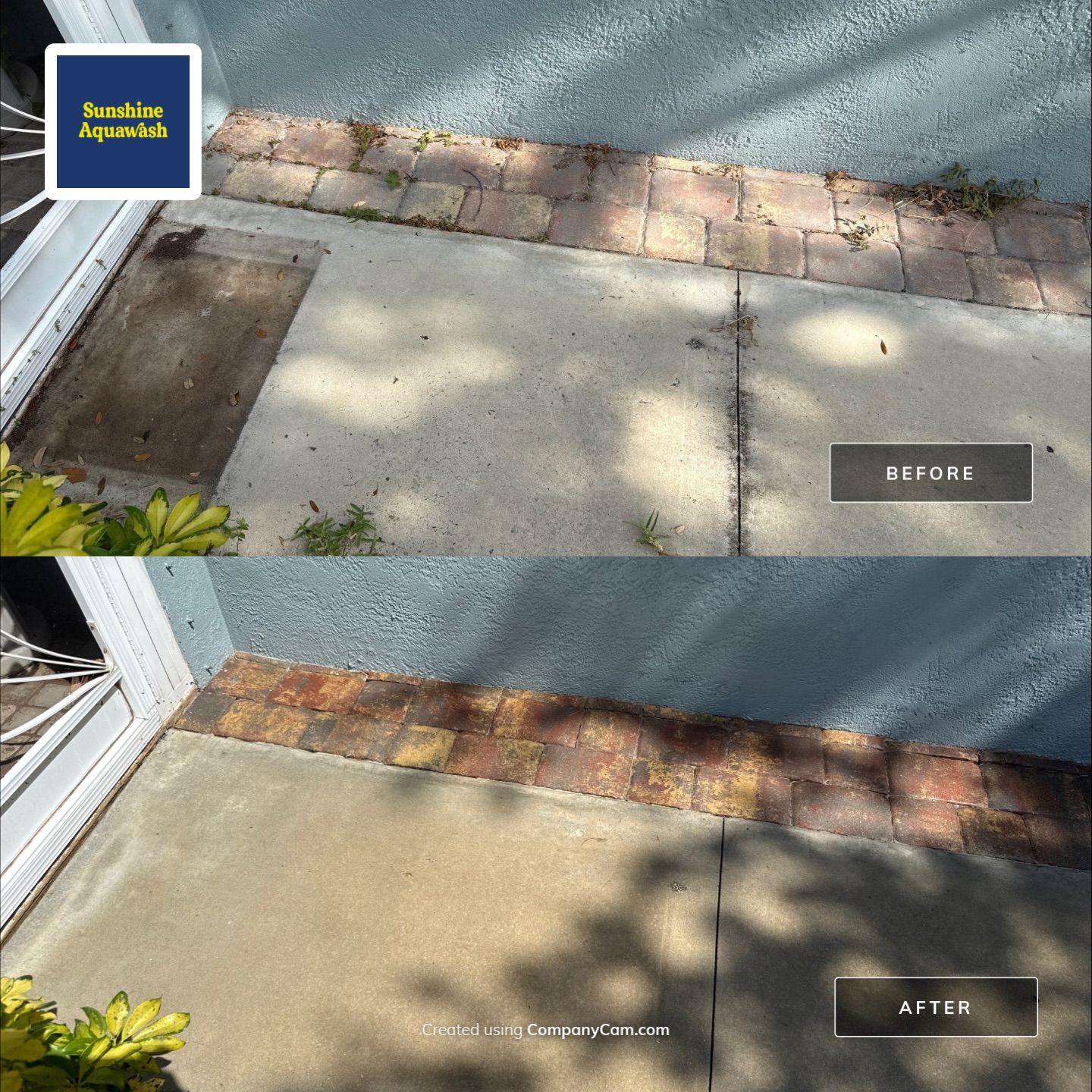 Concrete Driveway, Entryway & Street Curbing Cleaning | Foster’s Creek Community | Palmetto, FL by Sunshine AquaWash