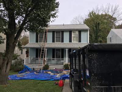 Residential Roofing Installation using Silver Birch Shingles