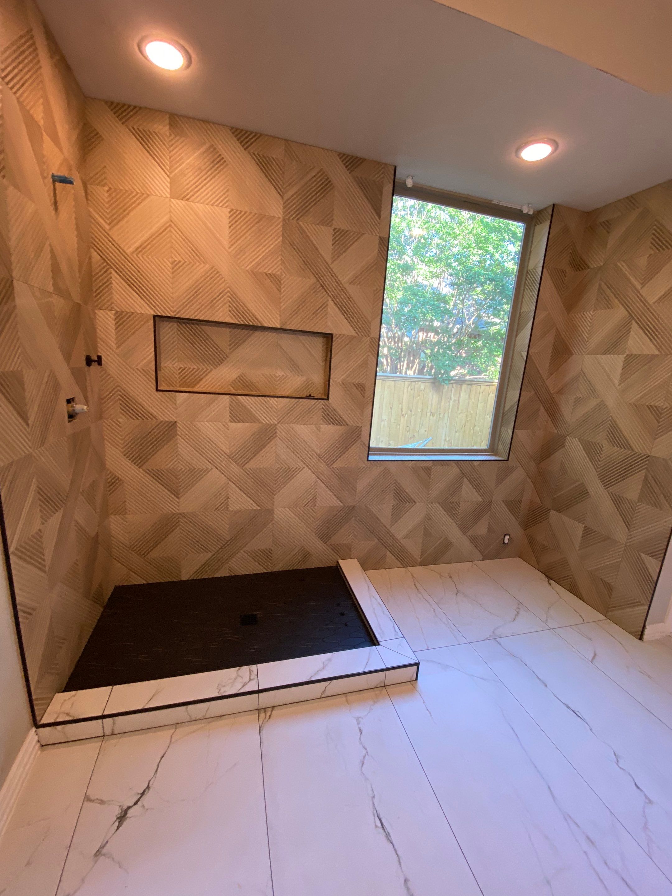 Flower Mound Master Bath Reno by Fine Line Flooring Inc.