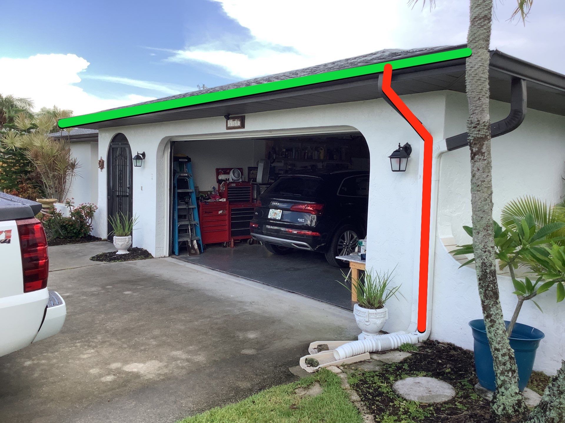 6 Inch Seamless Gutters using Musket Brown Seamless Gutters in Cape Coral FL by Gutter Professors