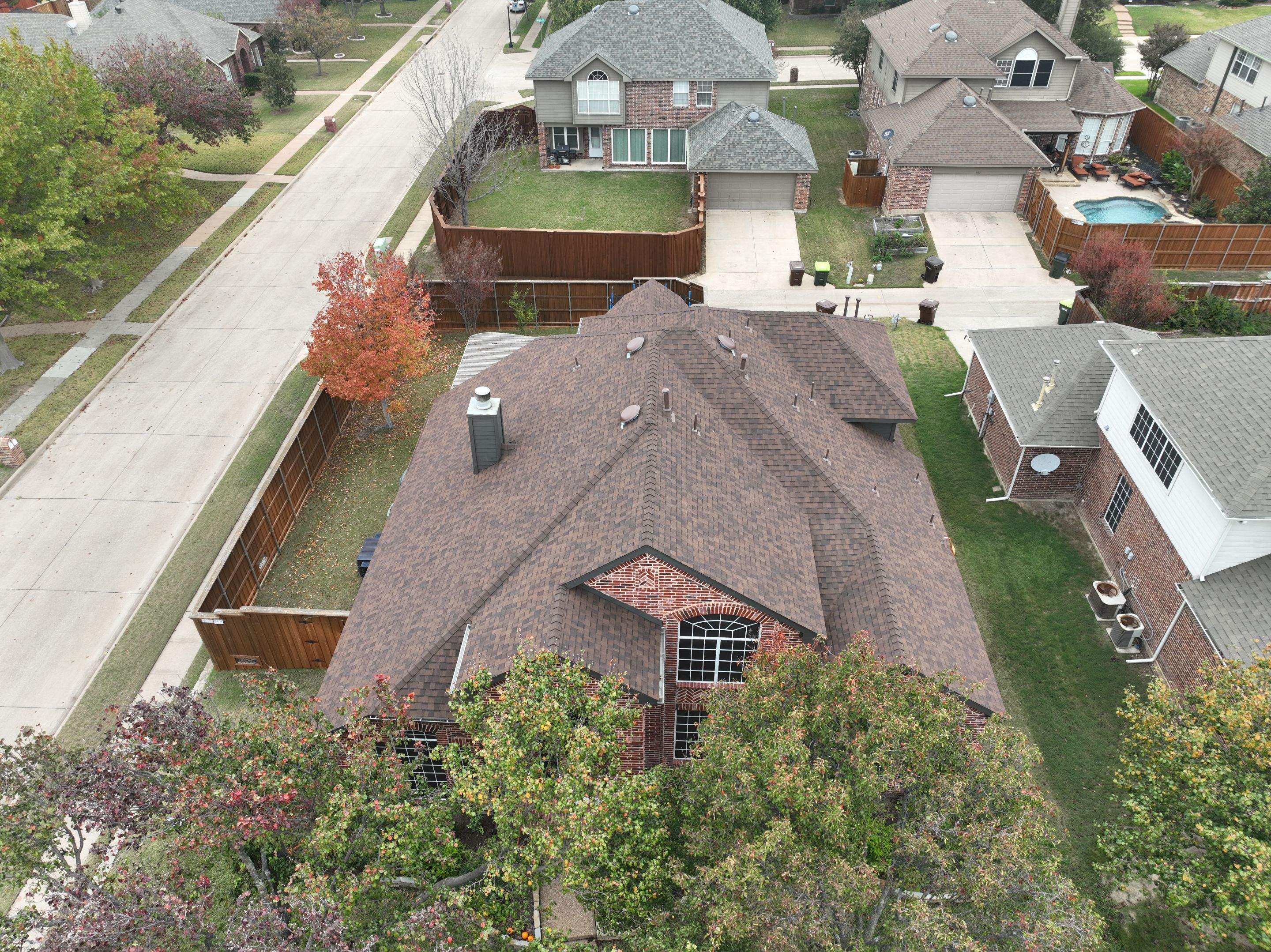 Residential Roofing Installation using CertainTeed Landmark Burnt Sienna by OneSource Roofing and Restoration