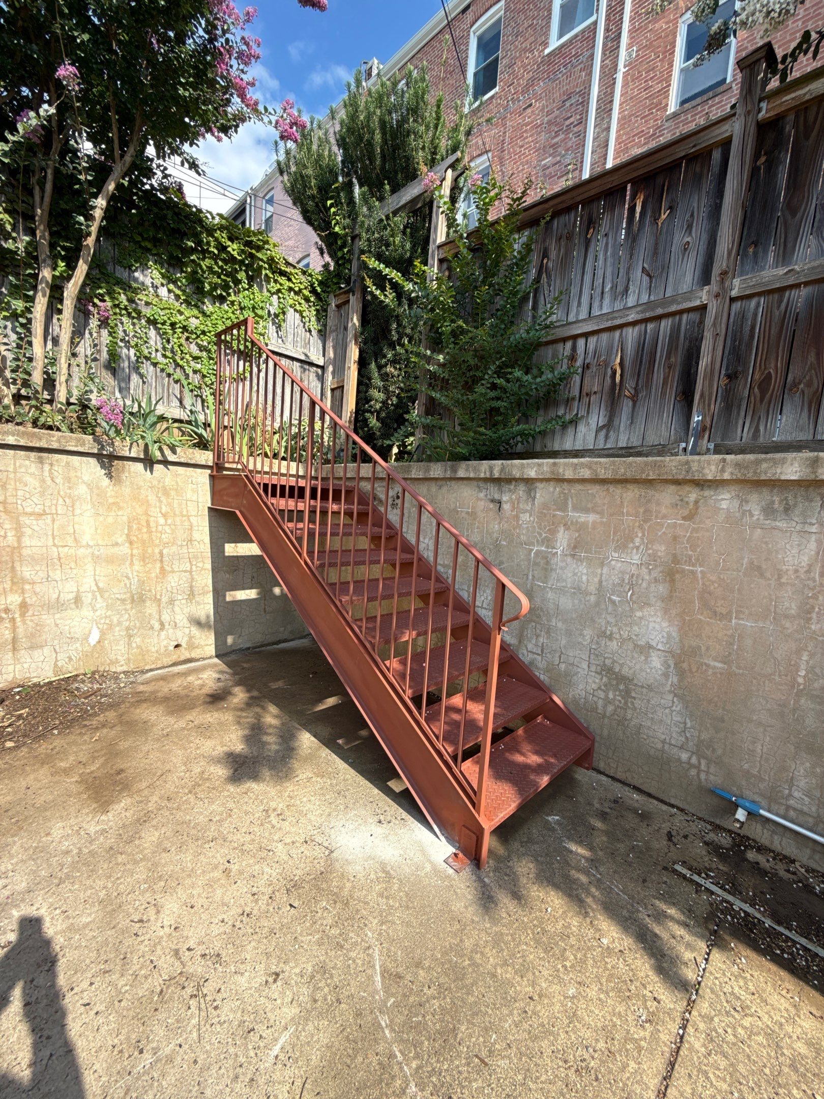 Custom Red Iron Staircase & Railing Upgrade – Washington, DC by Capitol Iron Works