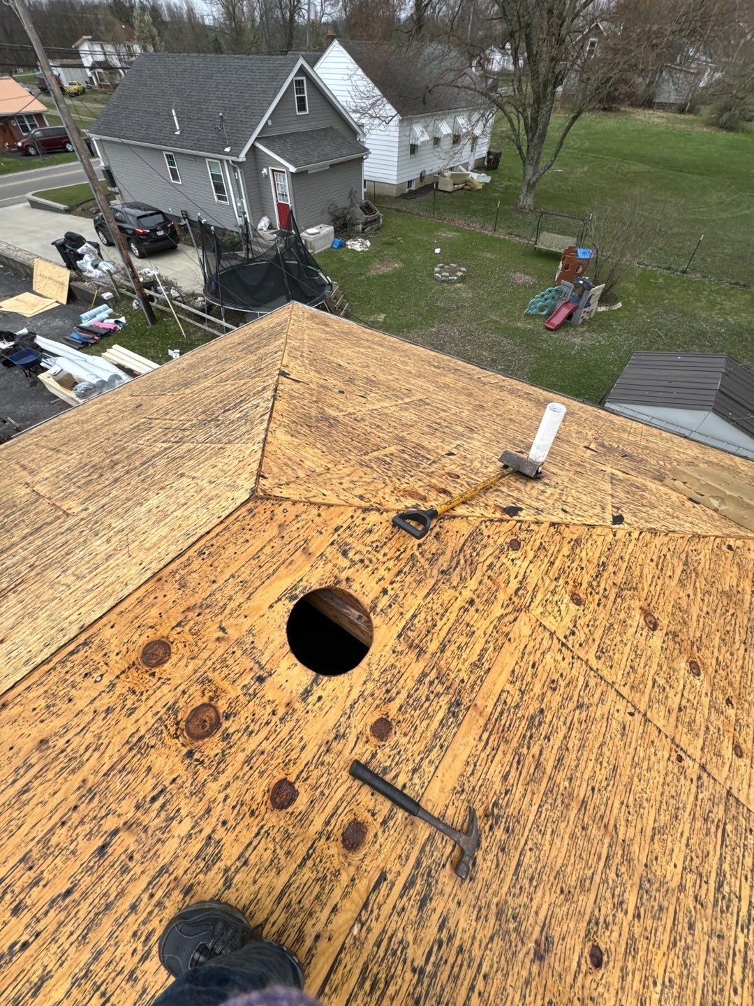 Commercial Roofing Installation using Performance Panel Metal - Frost Black by RoofX 