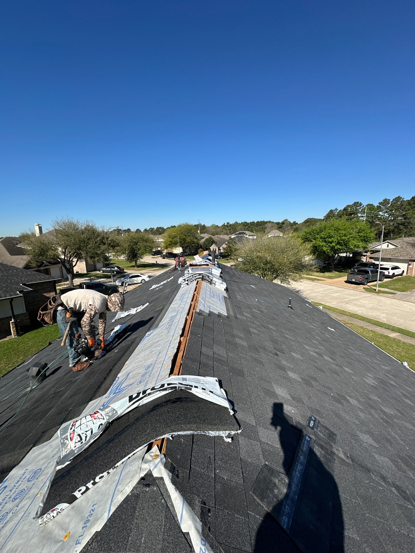 Project in Houston by Motion Roofing