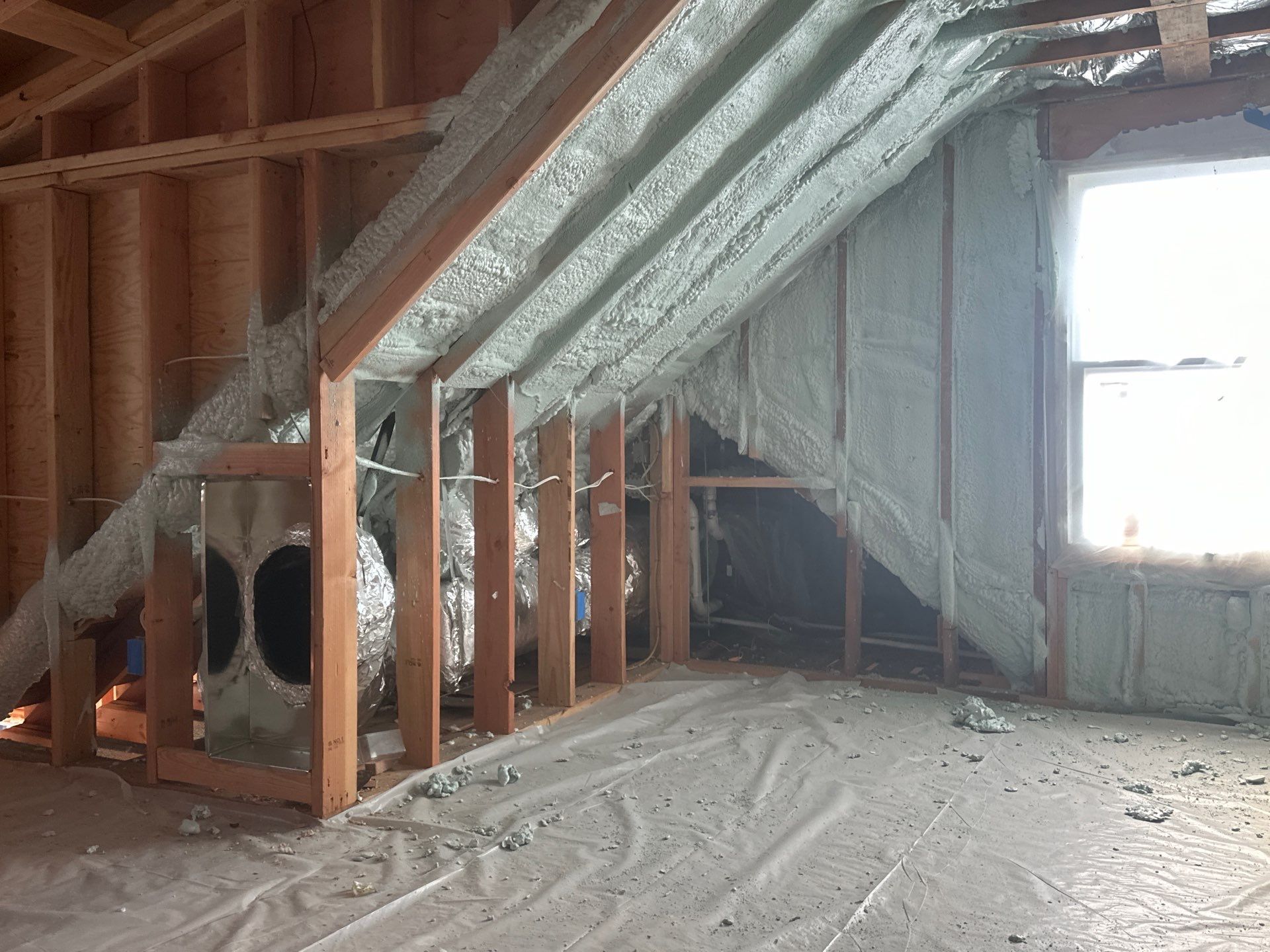 New Home Construction using Closed Cell Spray Foam by NYS Foam & Energy