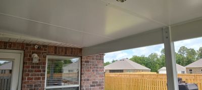 Patio Cover Constructed with Colorbeam