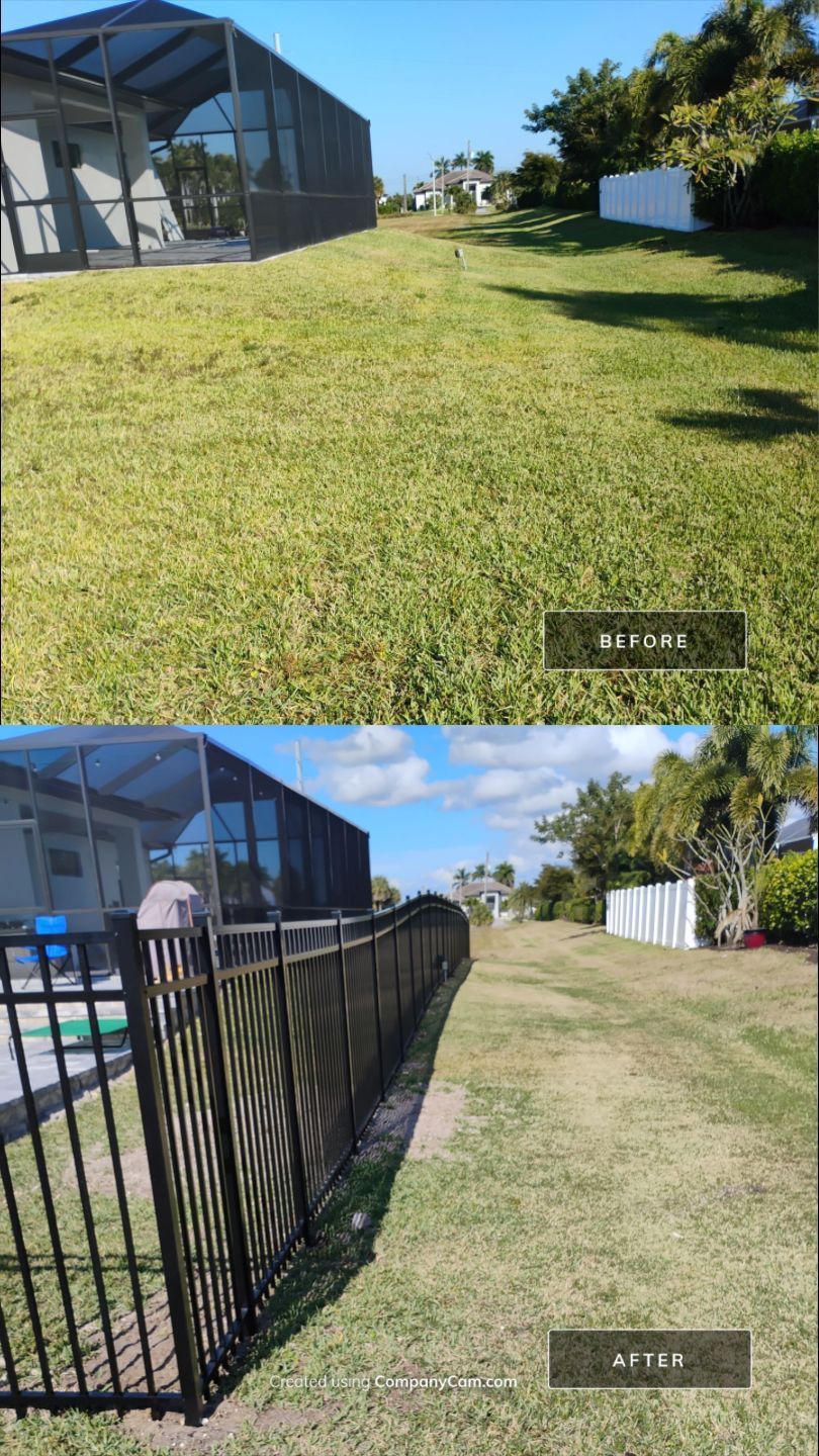 Bronze Aluminum Fence in Cape Coral by True Fence LLC