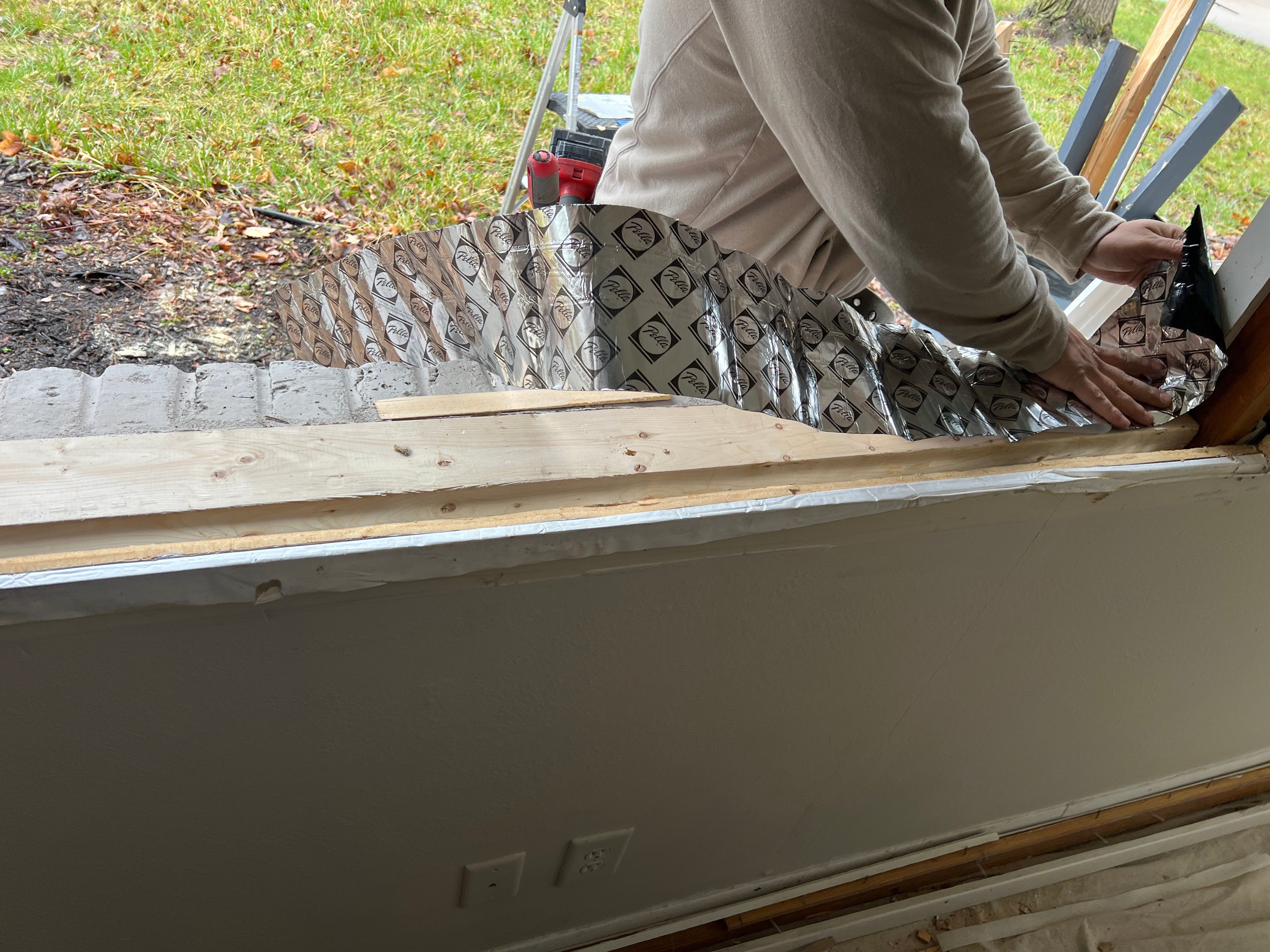 Window Installation using Pella 250 series vinyl window by United Windows and Siding LLC