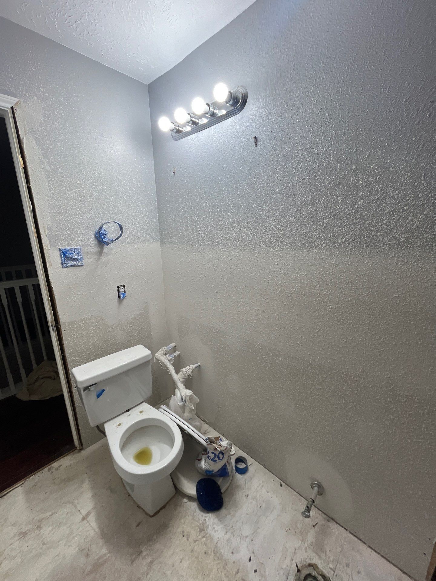 Bathroom Remodel using Water mitigation equipment by L&T General Contractors and Restoration INC