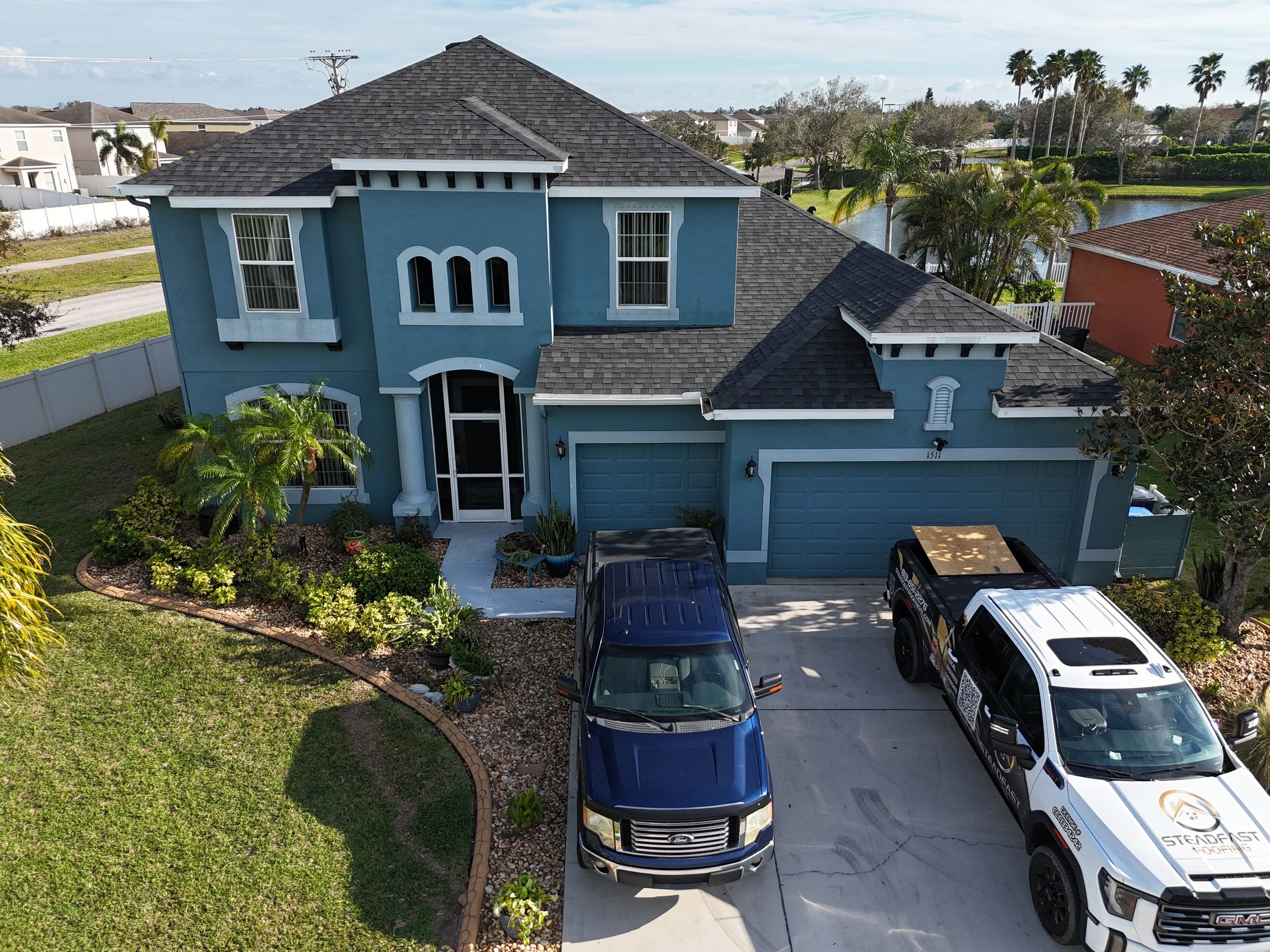 Roof Replacement in Ruskin FL. by Steadfast Roofing 