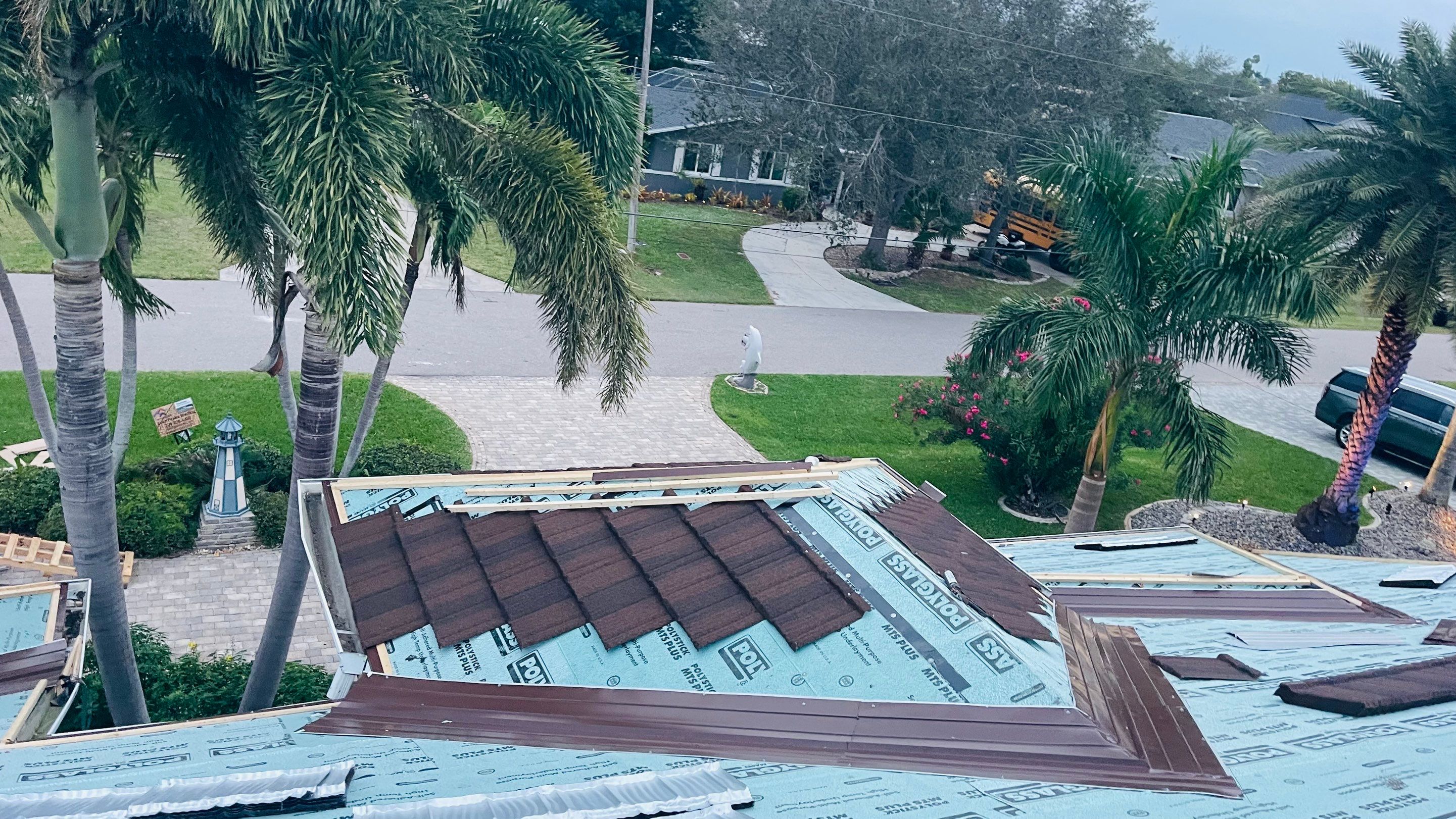 Residential Roofing Installation using Westlake (Boral) Stone Coated Steel in Cape Coral by Four Peaks Roofing