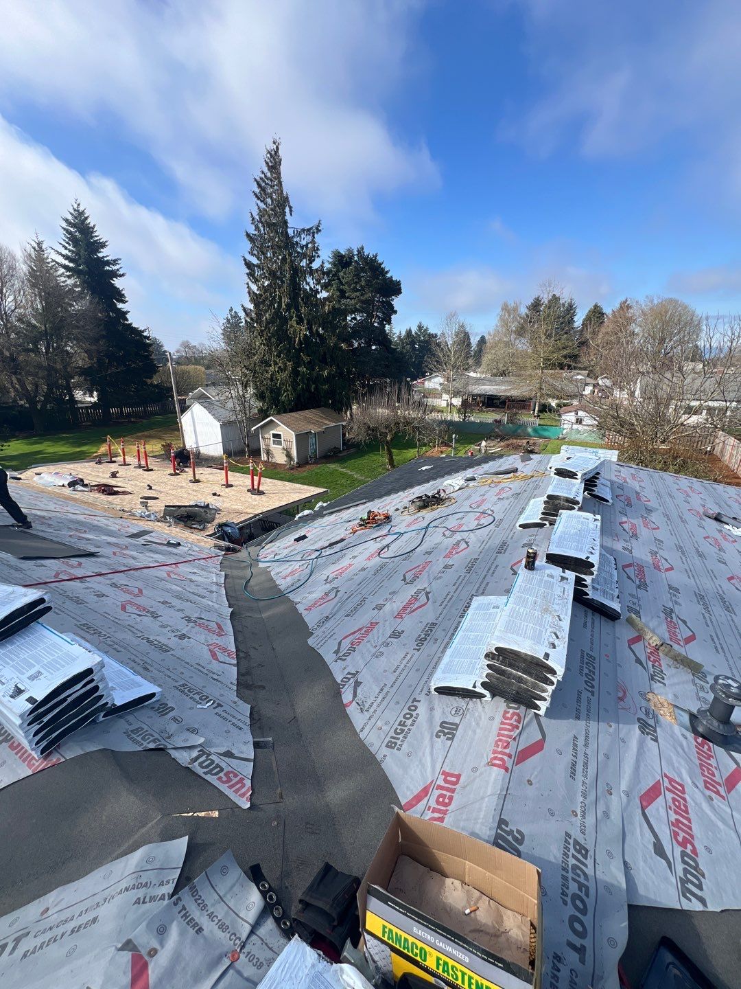 Residential Roofing Installation using IKO Dynasty (Color: Granite Black) by Orezona Building & Roofing Company, Inc.