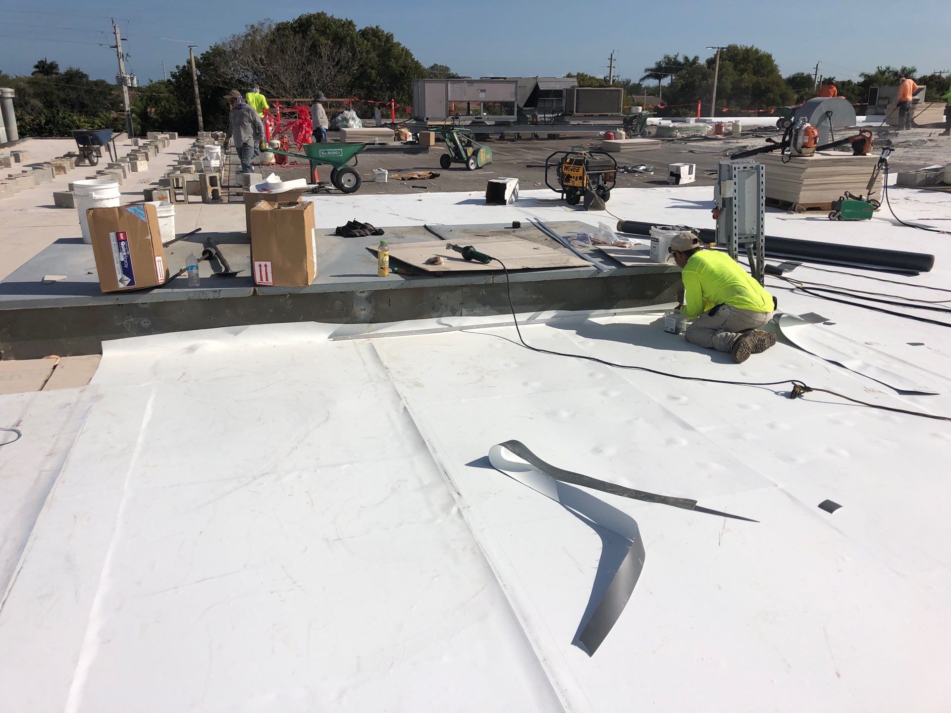 Commercial Re-Roof using GAF TPO by First Due Roofing