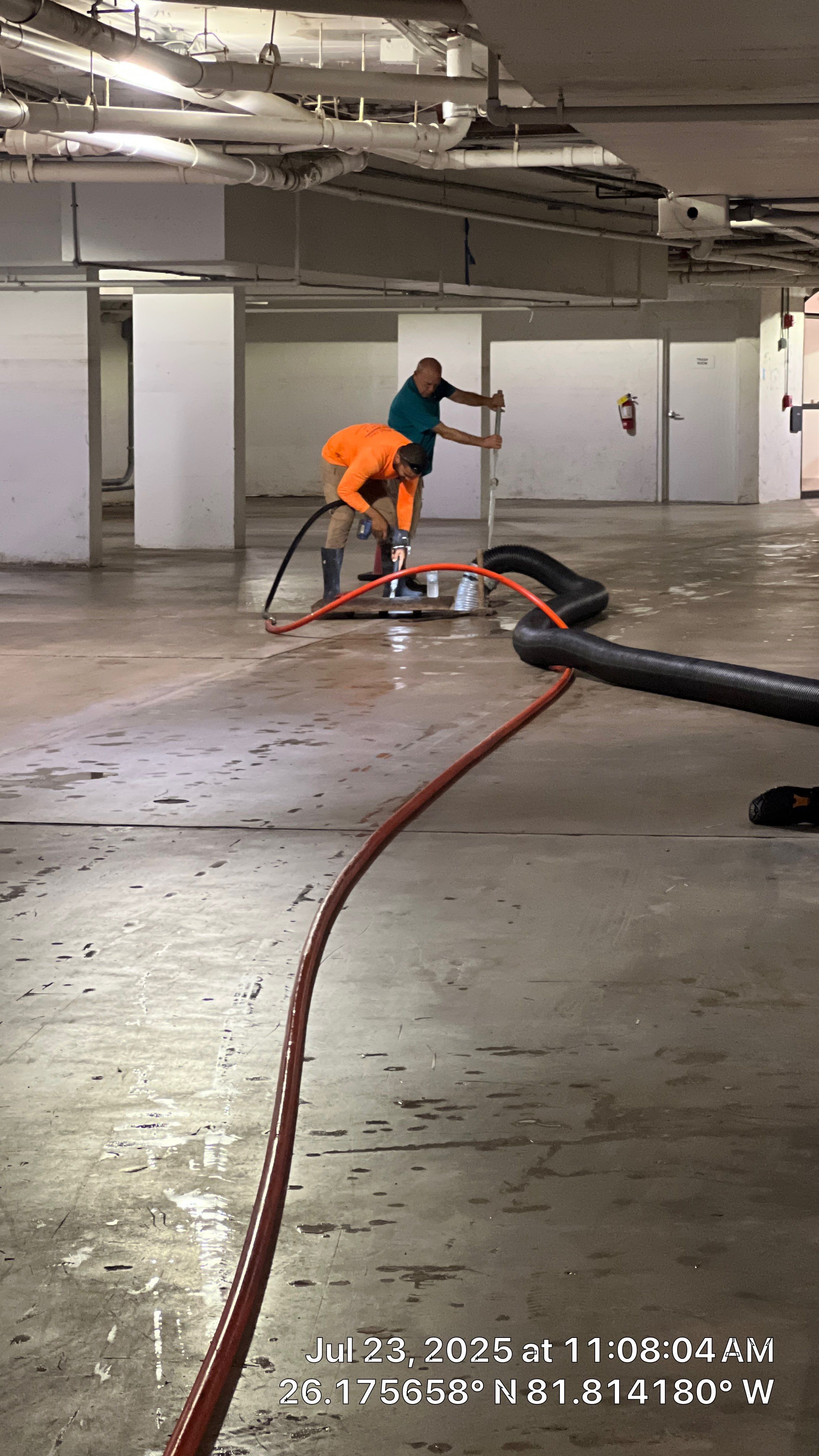 Naples Condo Complex Stormwater System Maintenance and Hurricane Cleanup by APS Power & Water