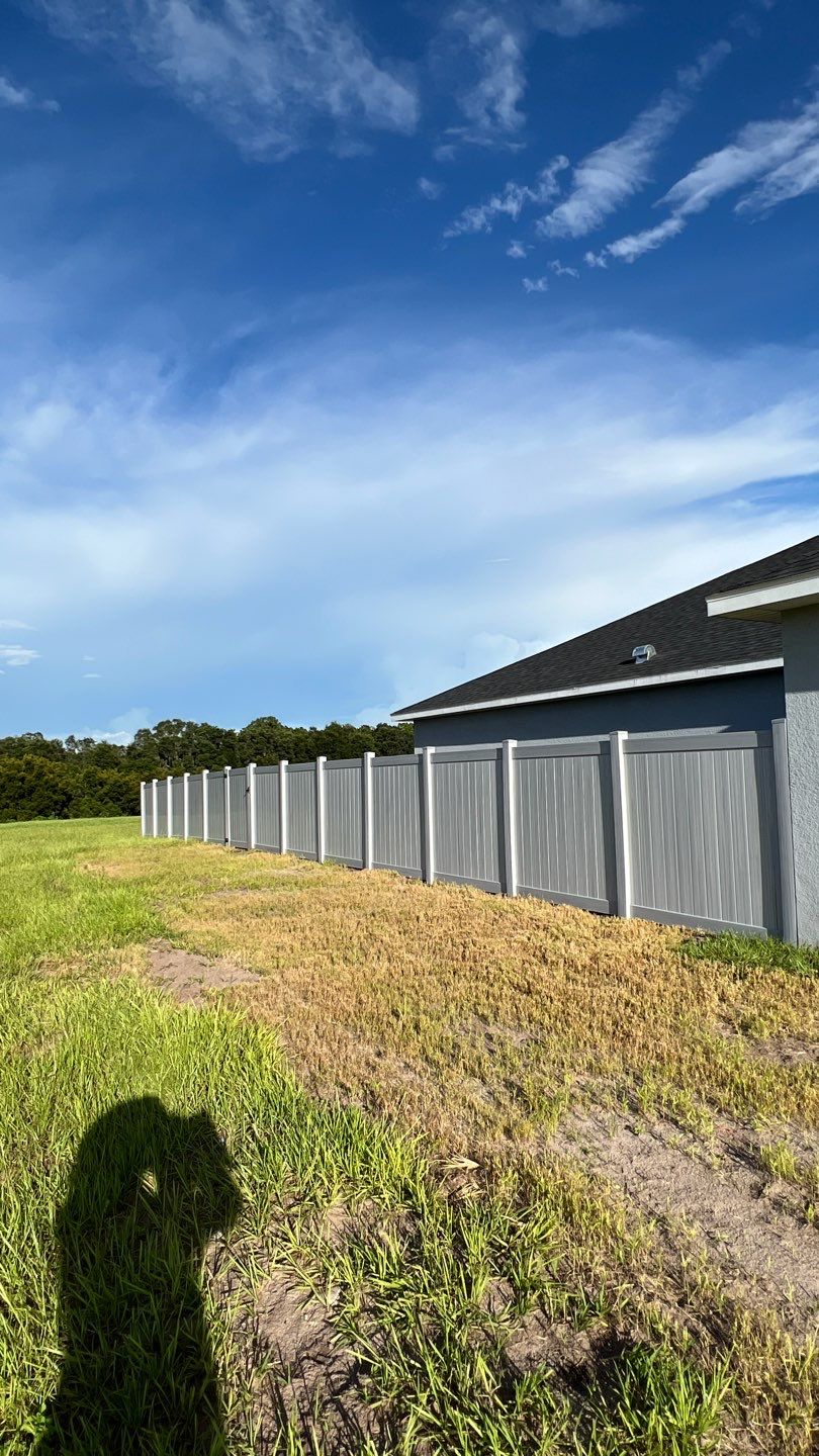 Wimauma, FL 6ft. Tall Slate Gray Vinyl Privacy  by Asap fence and gates, LLC