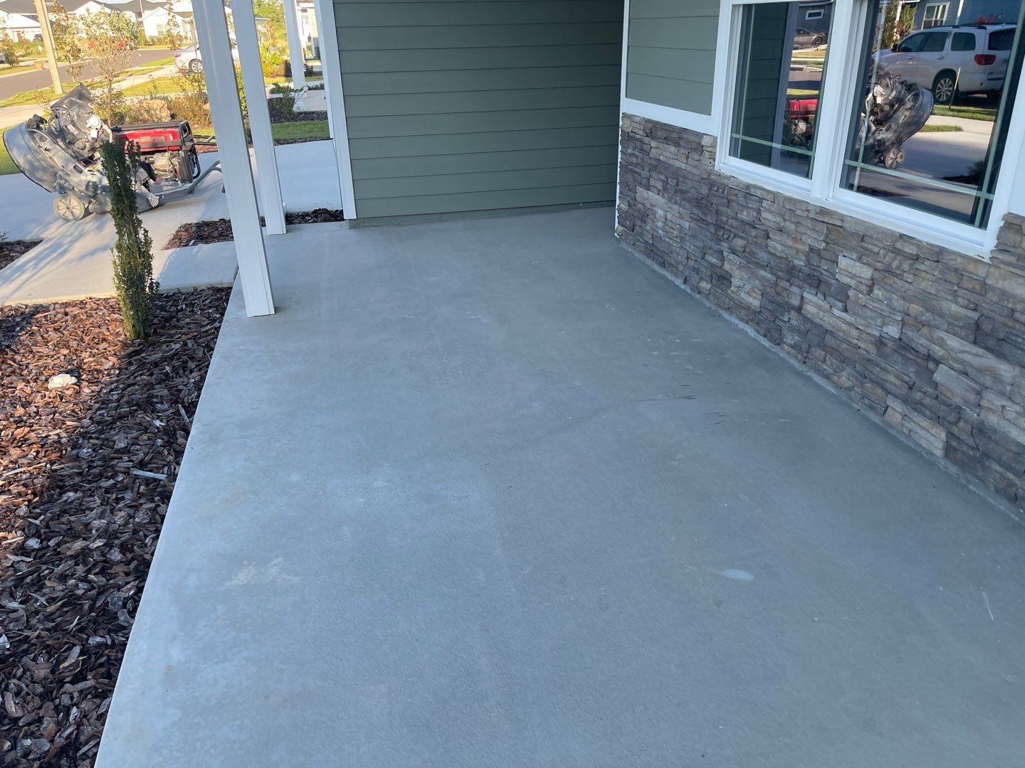 Porch Project in Gainesville, FL in Mount Everest by Cross Creek Concrete Coatings