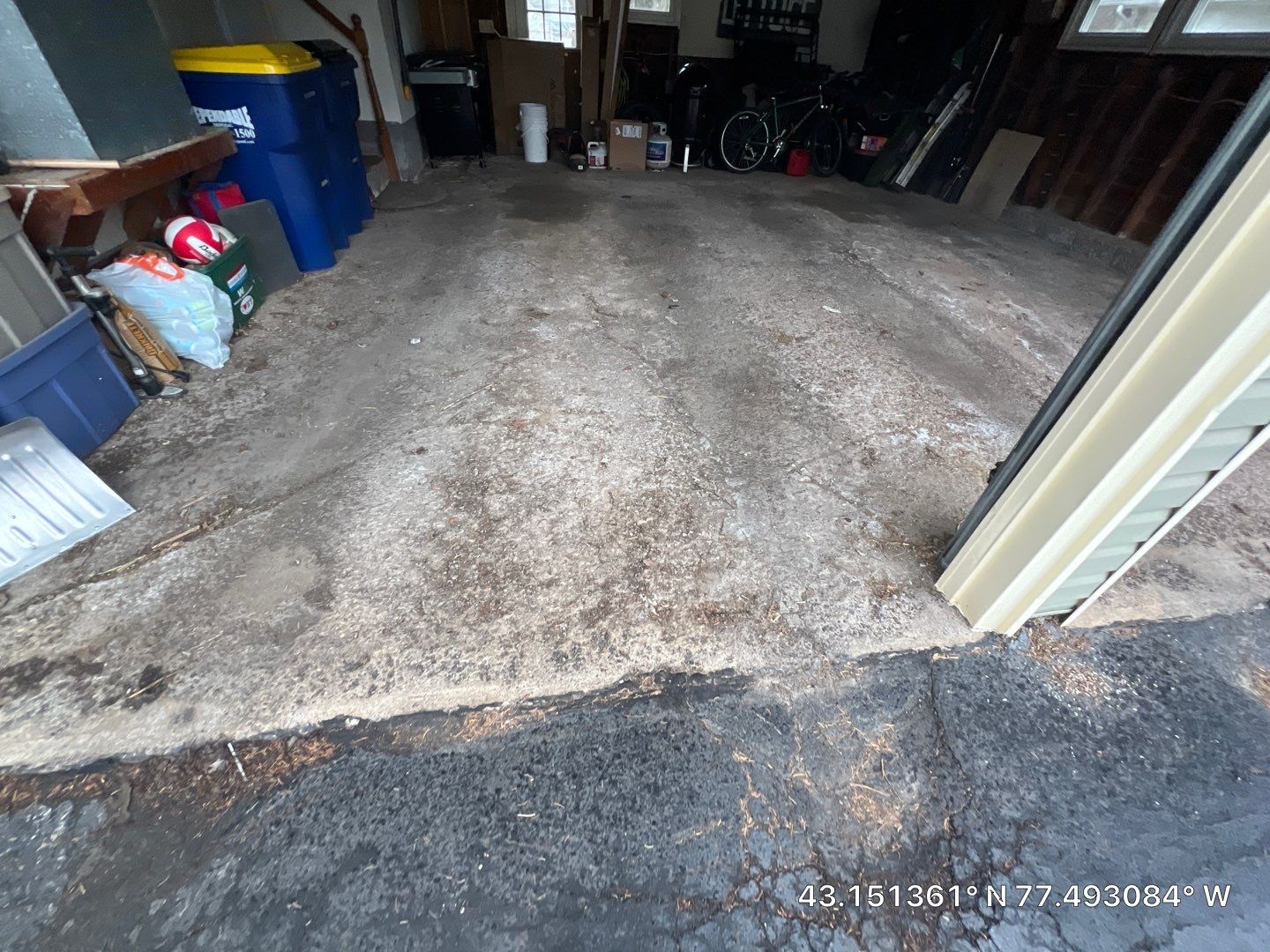 Concrete garage floor replacement  by NG Masonry & Construction LLC