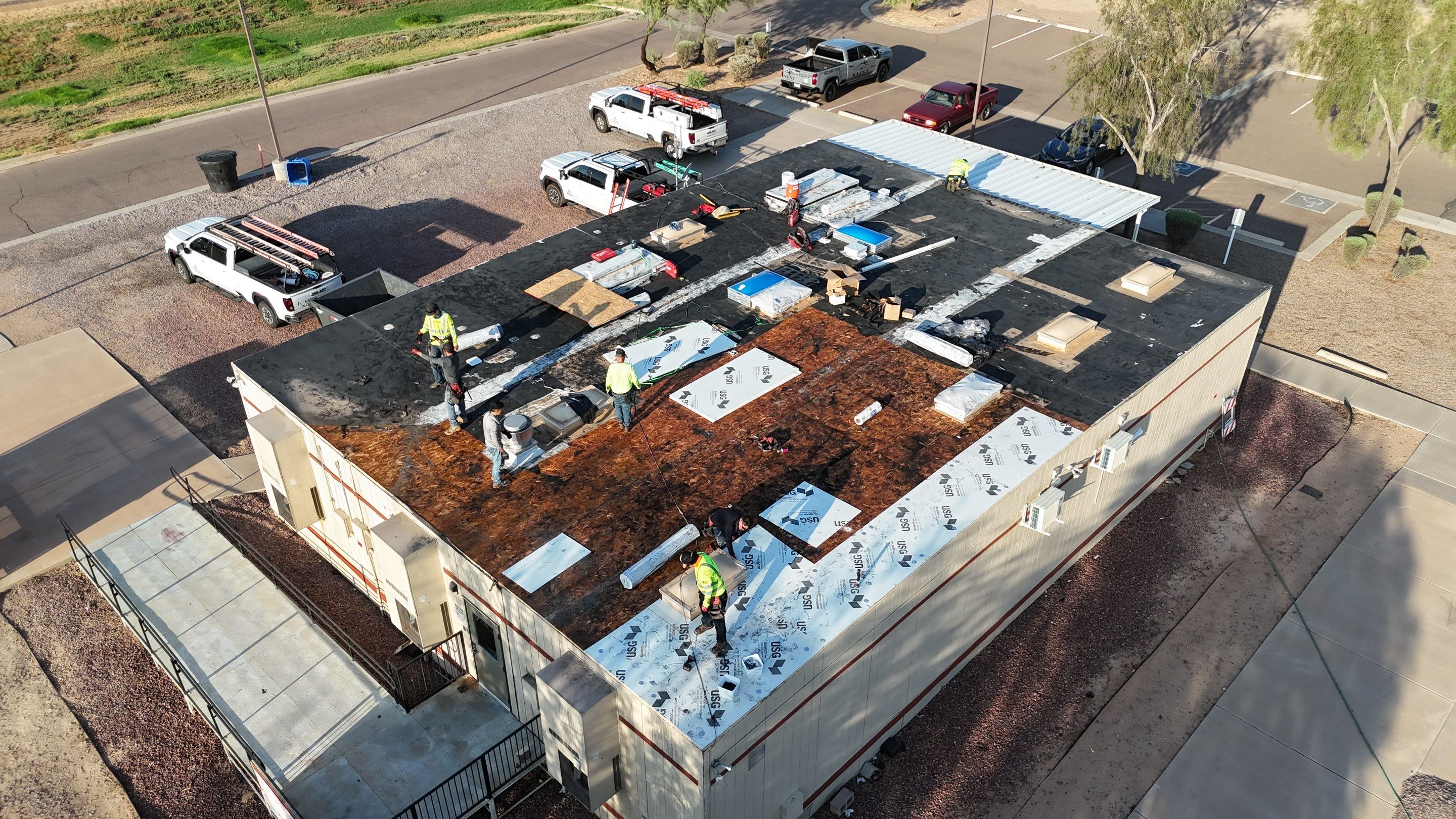 TPO Commercial Roof by Saint Roofing