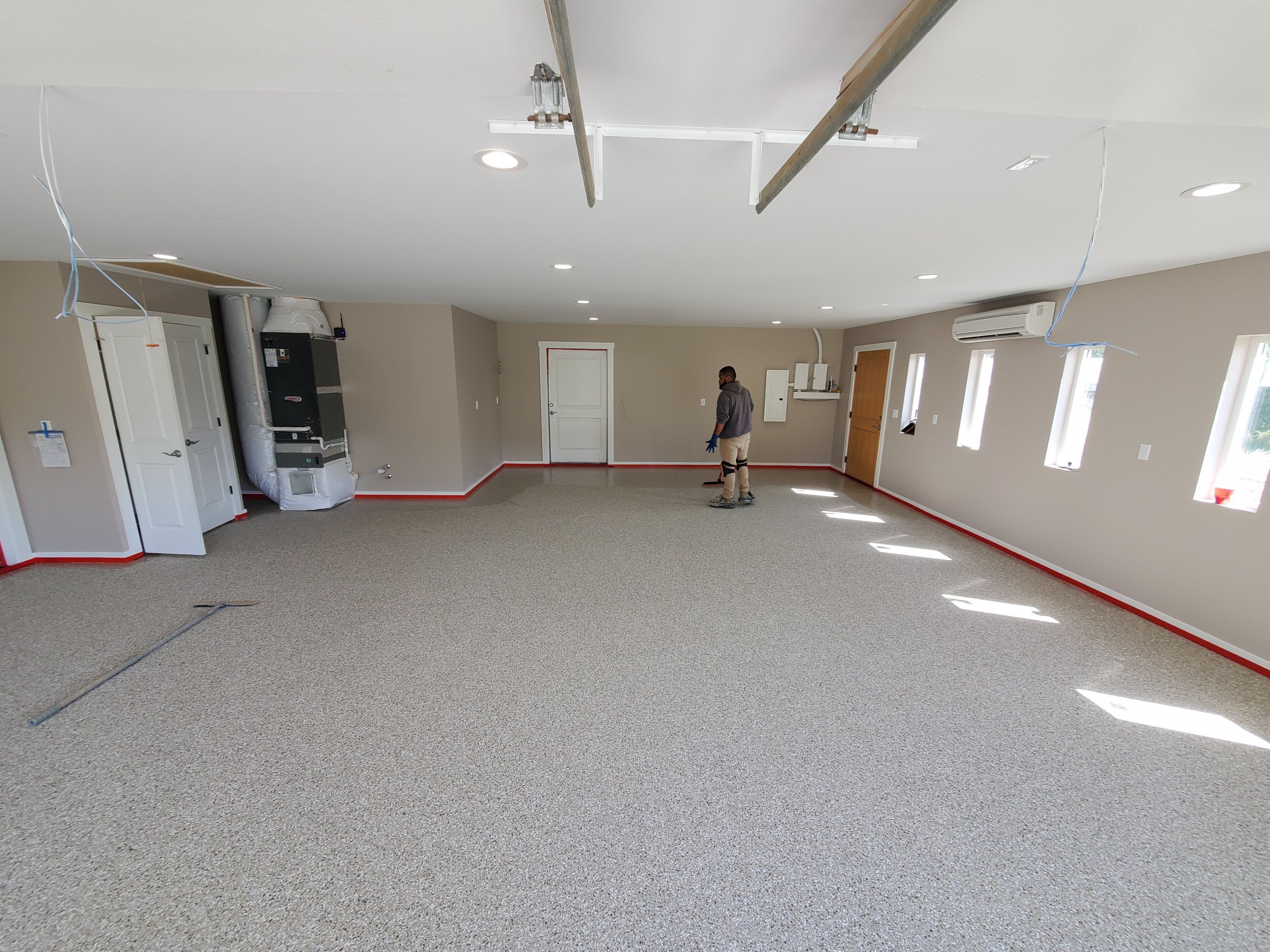 Garage Remodel using Pebble Beach by Croc Coatings, LLC