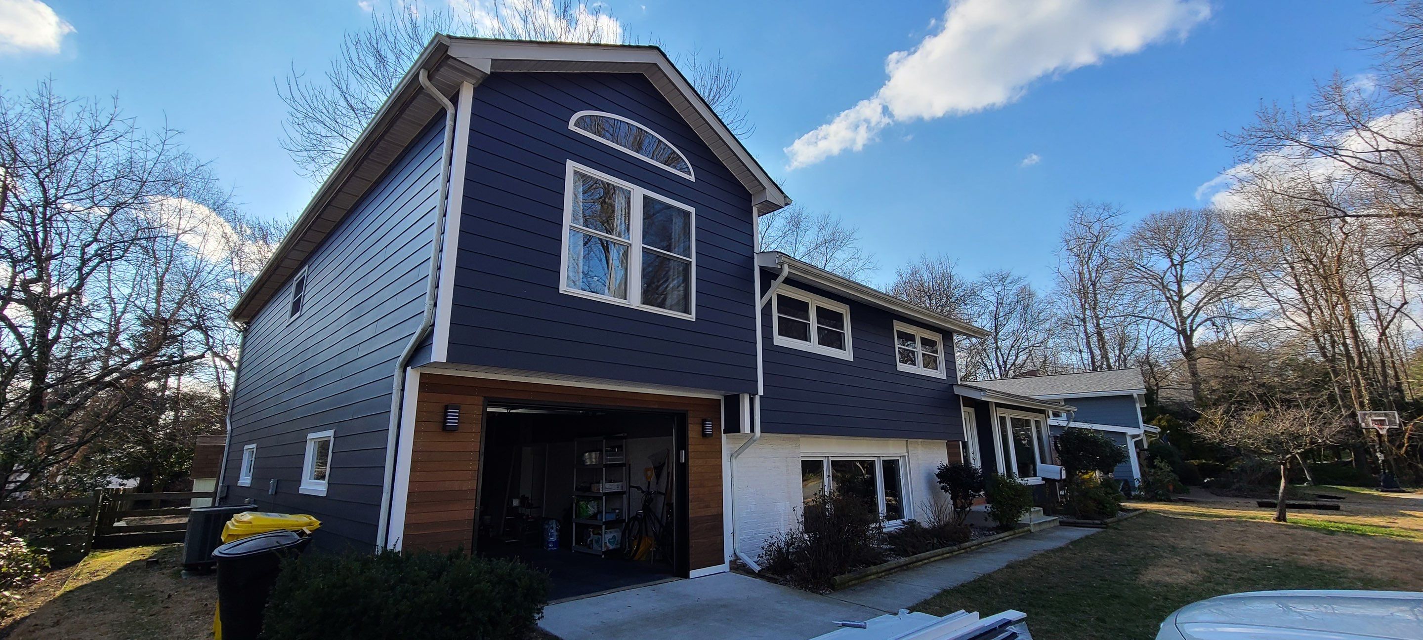 Siding Installation using James Hardie Siding with IPE accents by Window Depot of Annapolis